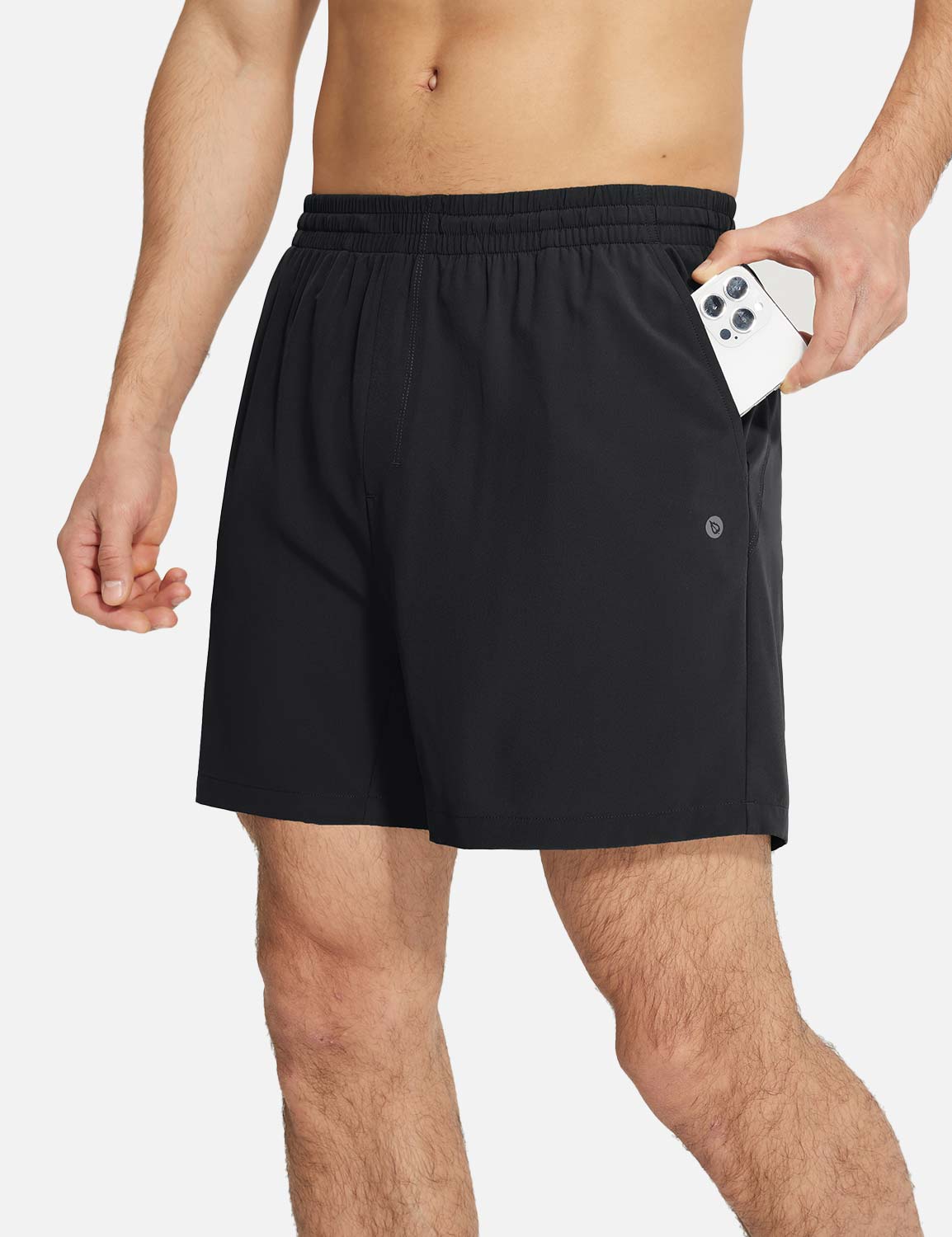 Baleaf Men's Lightweight Quick-dry Shorts Anthracite with Pockets