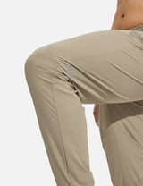 Baleaf Men's High-Stretchy Quick-Dry Joggers Pants Tannin Details