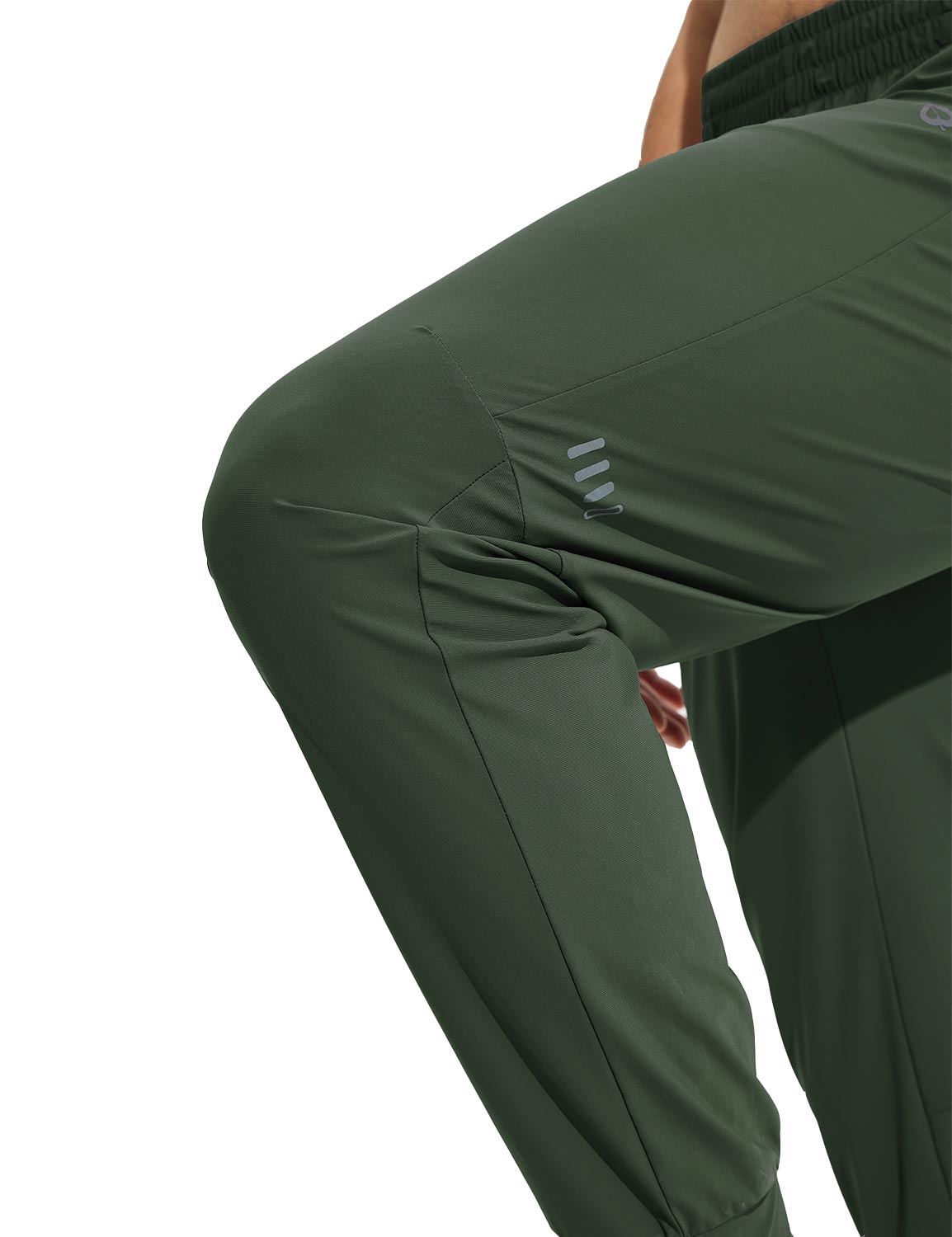 Baleaf Men's High-Stretchy Quick-Dry Joggers Pants Rifle Green Details