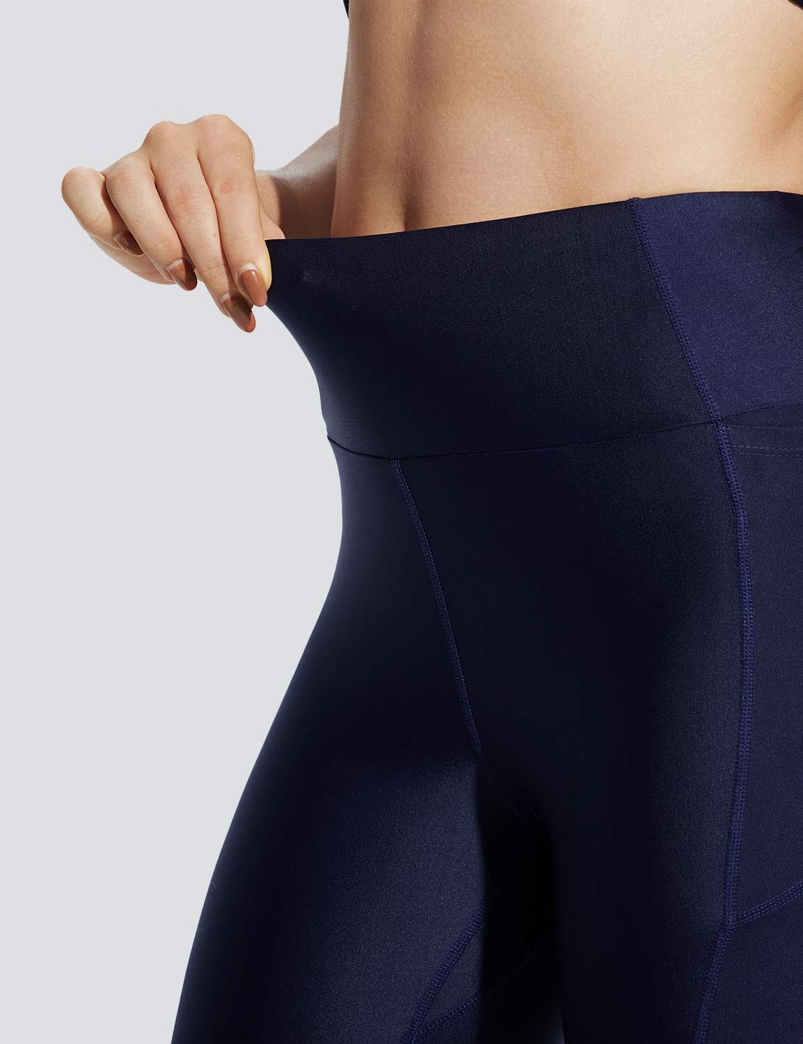 Baleaf Women's Quick-dry High-Rised Swim Trunks Peacoat Details