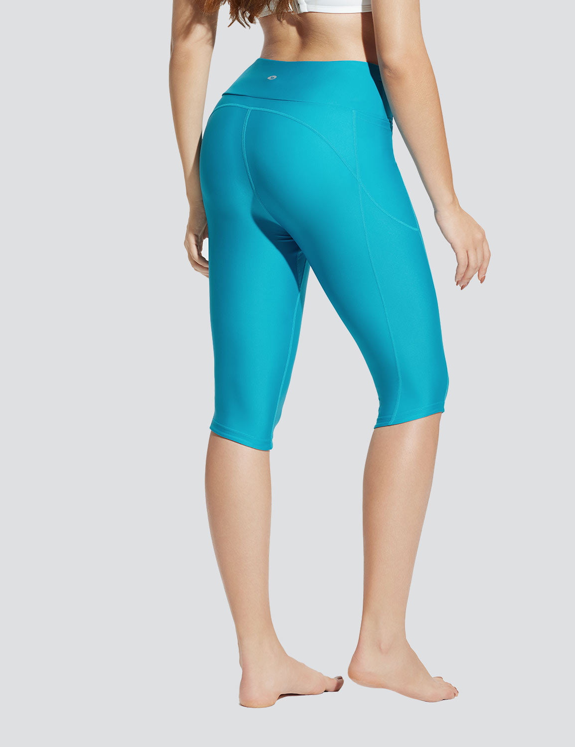 Baleaf Women's Quick-dry High-Rised Swim Trunks Barrier Reef Back