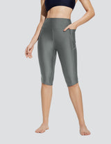 Baleaf Women's Quick-dry High-Rised Swim Trunks Smoked Pearl Main