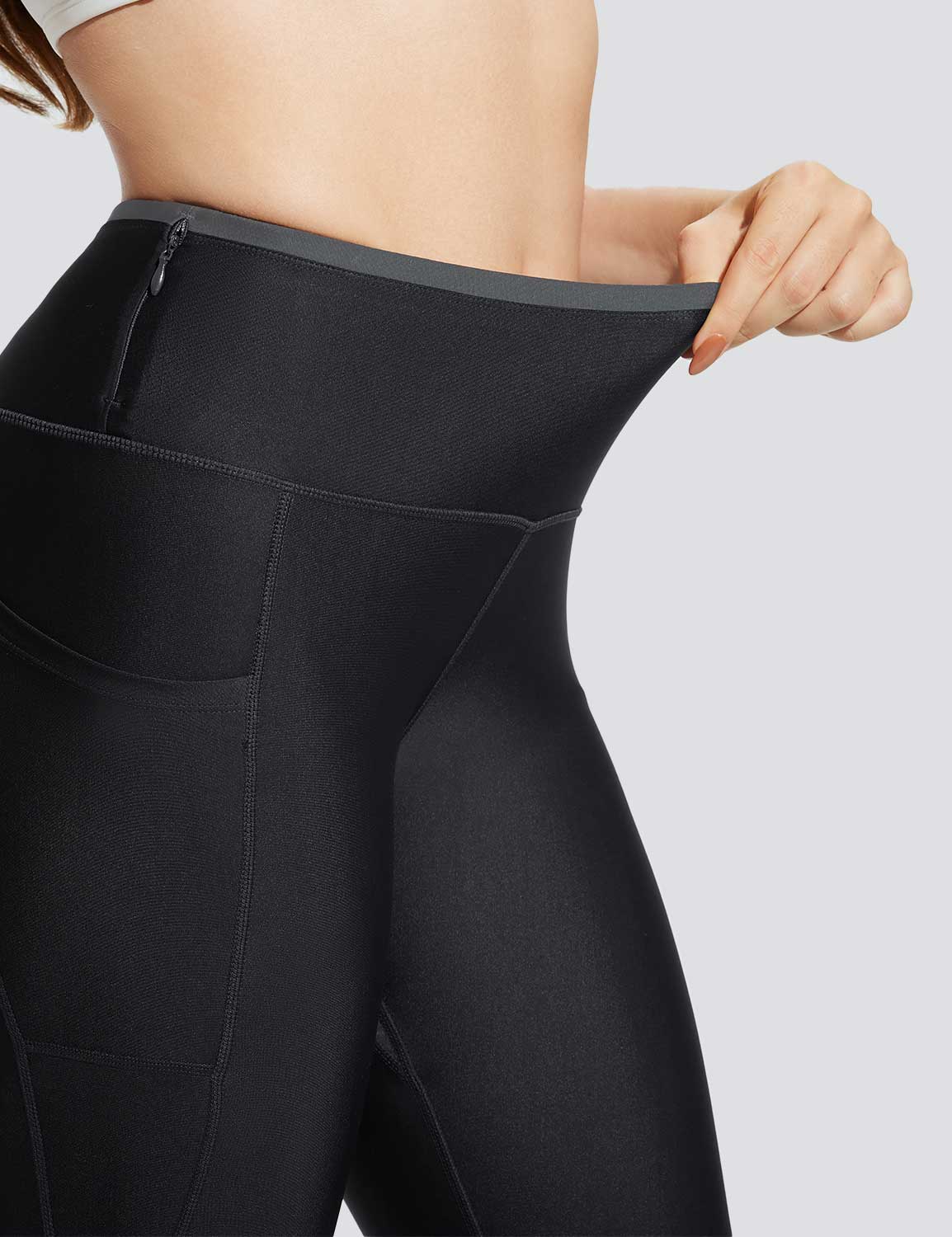 Baleaf Women's UPF 50+ Multi-Pocket Swimming Pants Anthracite Details