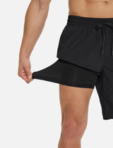 Baleaf Men's UPF 50+ Multi-Pocket Beach Pants Anthracite with Boxer Mesh Liner