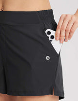 Baleaf Women's UPF 50+ Lightweight Elastic Waist Shorts Anthracite with Pockets