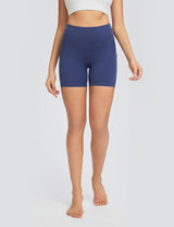 Baleaf Women's High Rise Tight-fitting Shorts Estate Blue Main