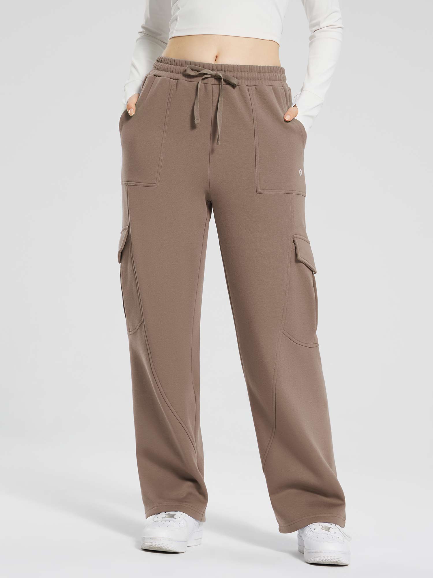 Baleaf Women's Fleece Multi-Pocket Cargo Pants – Baleaf Sports