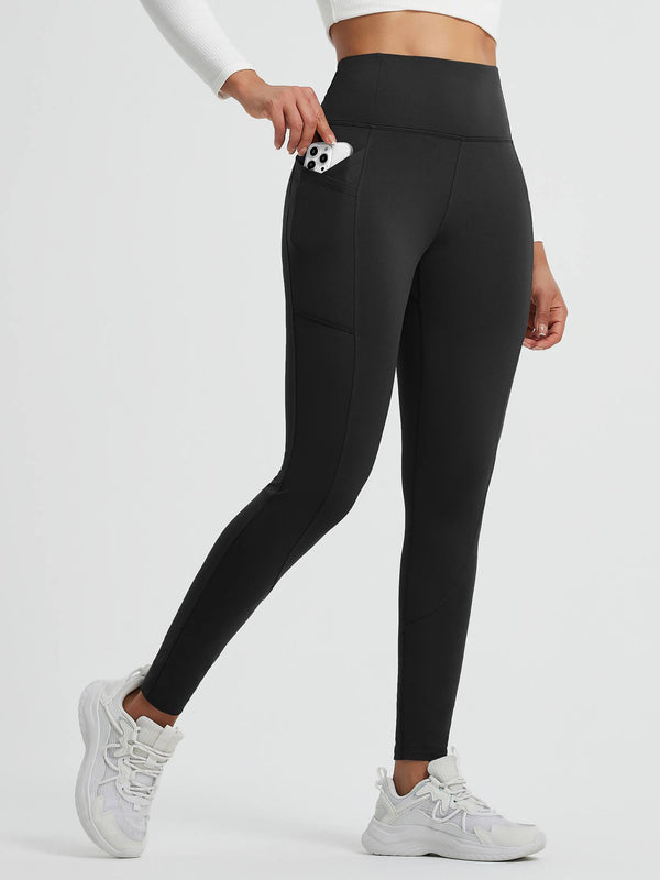 Running Cross Pocket Fleece Tight Leggings