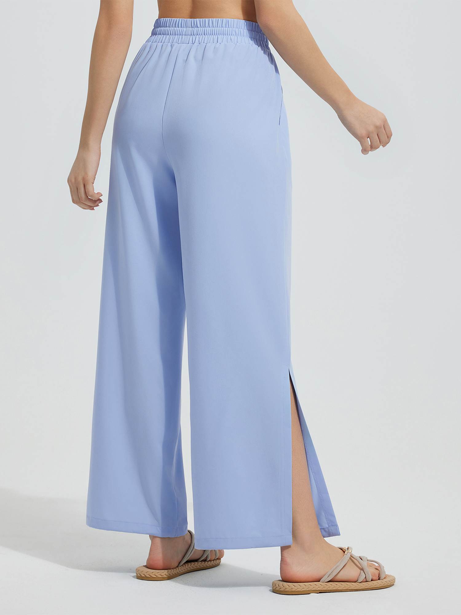 Women's UPF 50+ Wide-Leg Swim Pants | Quick-Dry with Pockets
