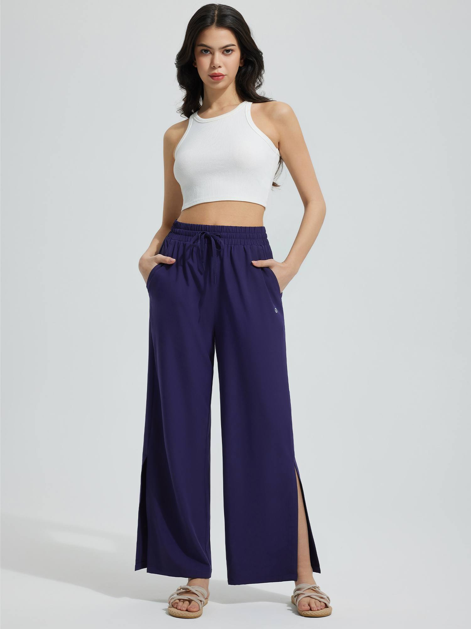 Women's UPF 50+ Wide-Leg Swim Pants | Quick-Dry with Pockets Women's UPF 50+ Wide-Leg Swim Pants | Quick-Dry with Pockets