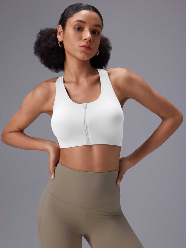 Front Zip Sports Bra