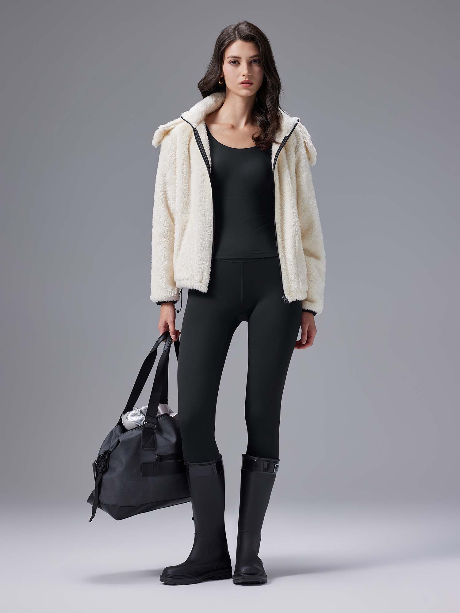 Cozy Fleece High-Waist Pocket Leggings