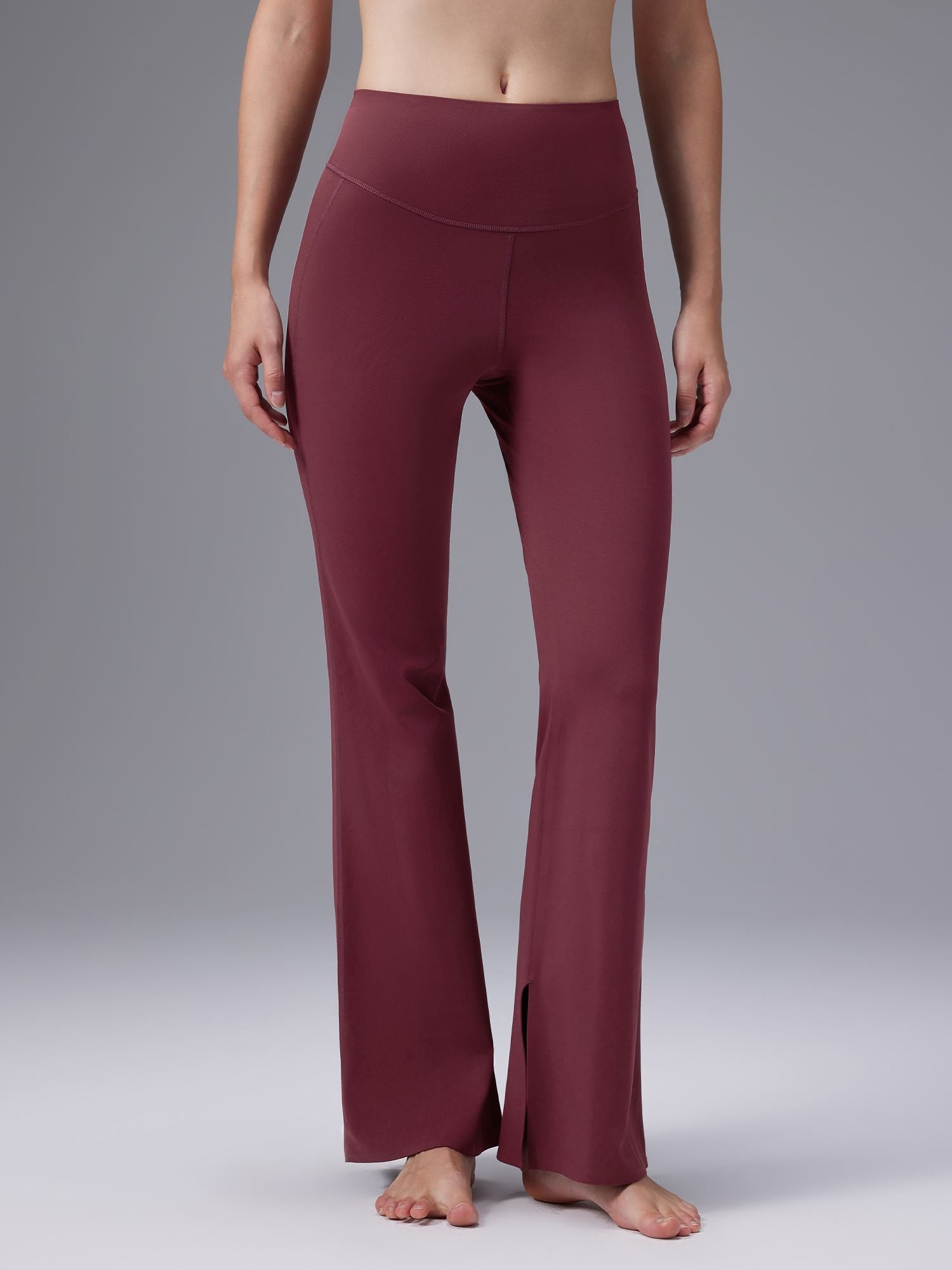 Cozy Fleece High-Waist Flare Pocket Pants