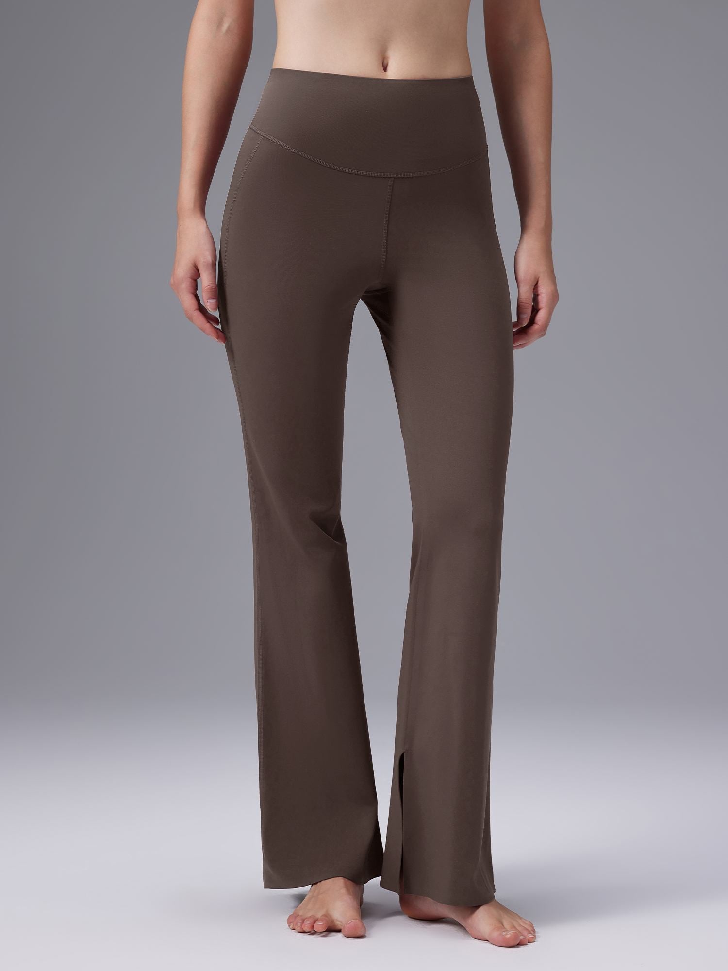 Cozy Fleece High-Waist Flare Pocket Pants