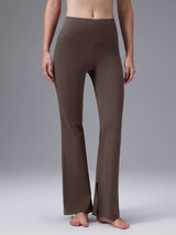 Cozy Fleece High-Waist Flare Pocket Pants