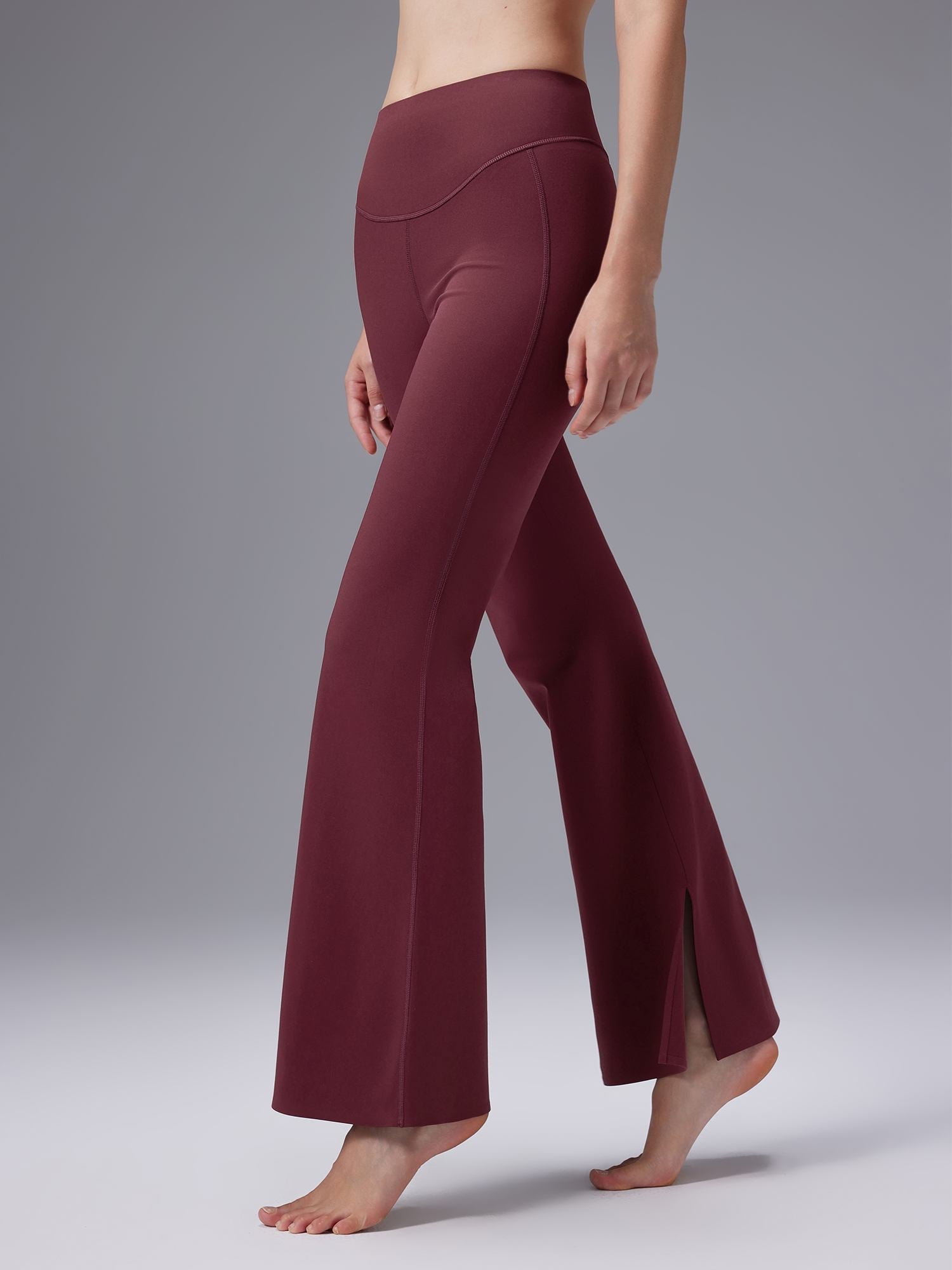 Cozy Fleece High-Waist Flare Pocket Pants