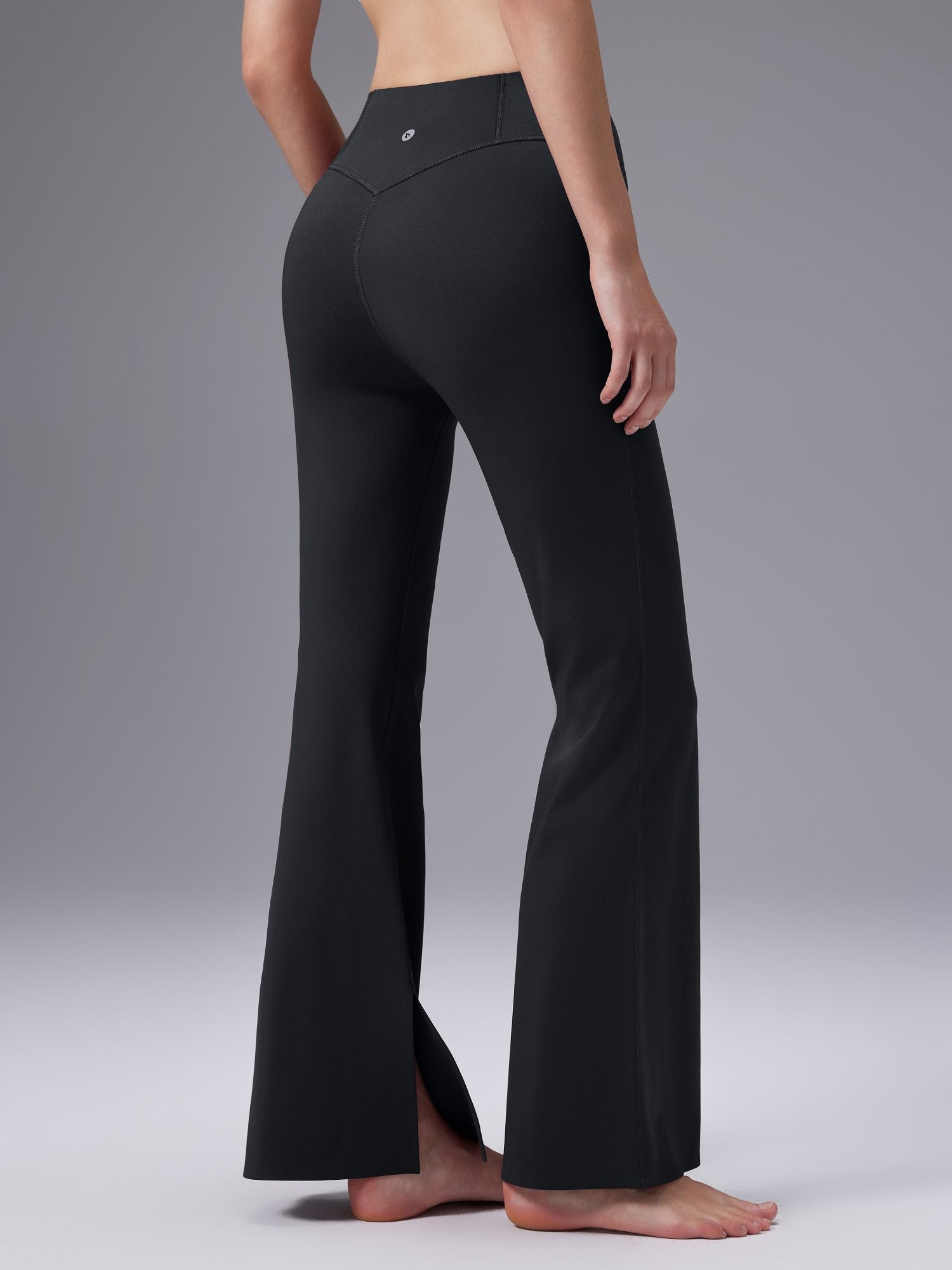 Cozy Fleece High-Waist Flare Pocket Pants