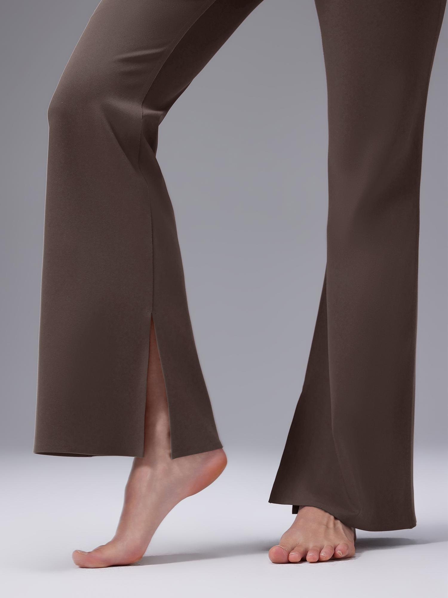 Cozy Fleece High-Waist Flare Pocket Pants