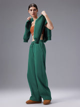 Cozy Fleece Wide-Leg Pants