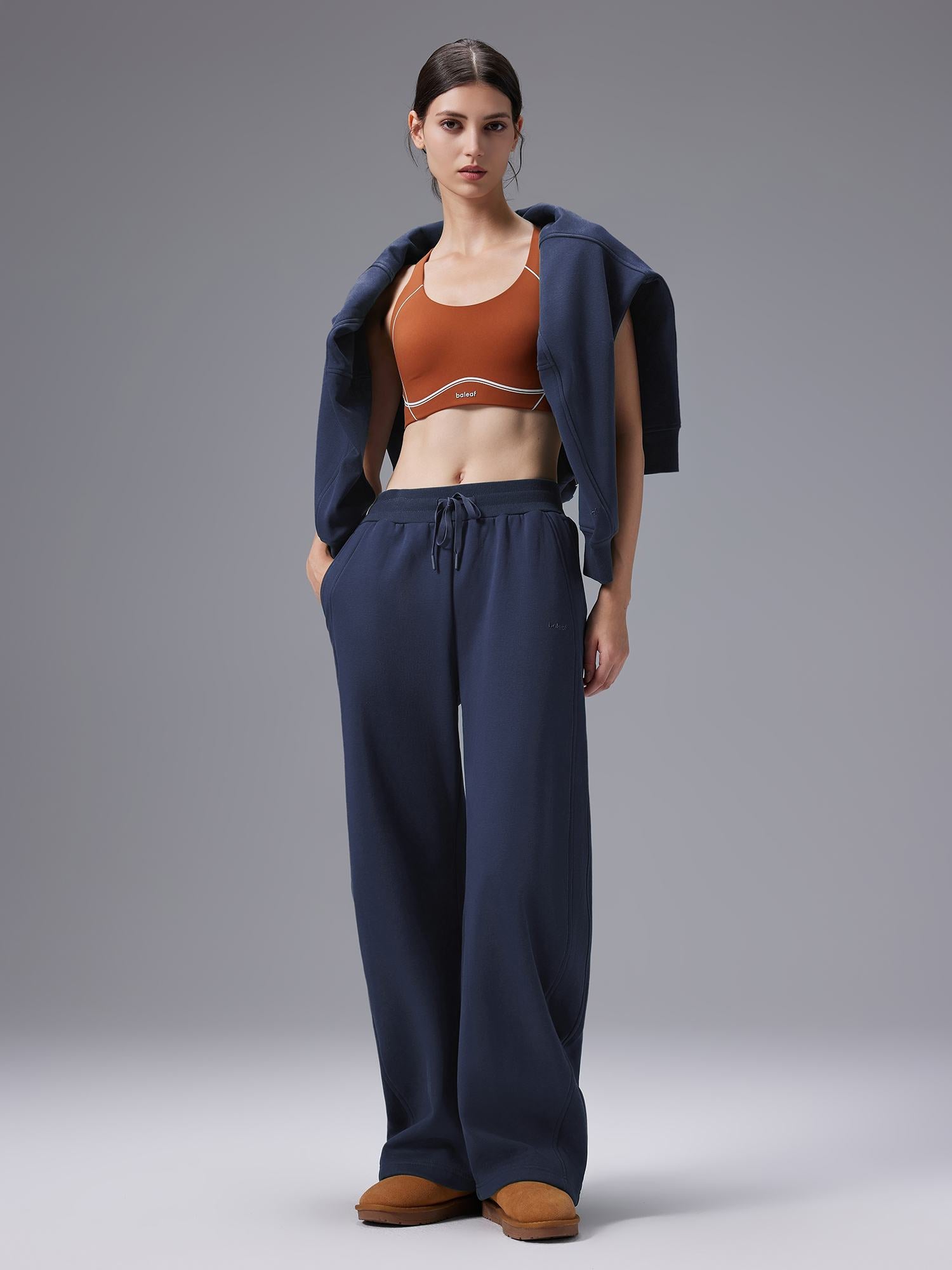 Cozy Fleece Wide-Leg Pants