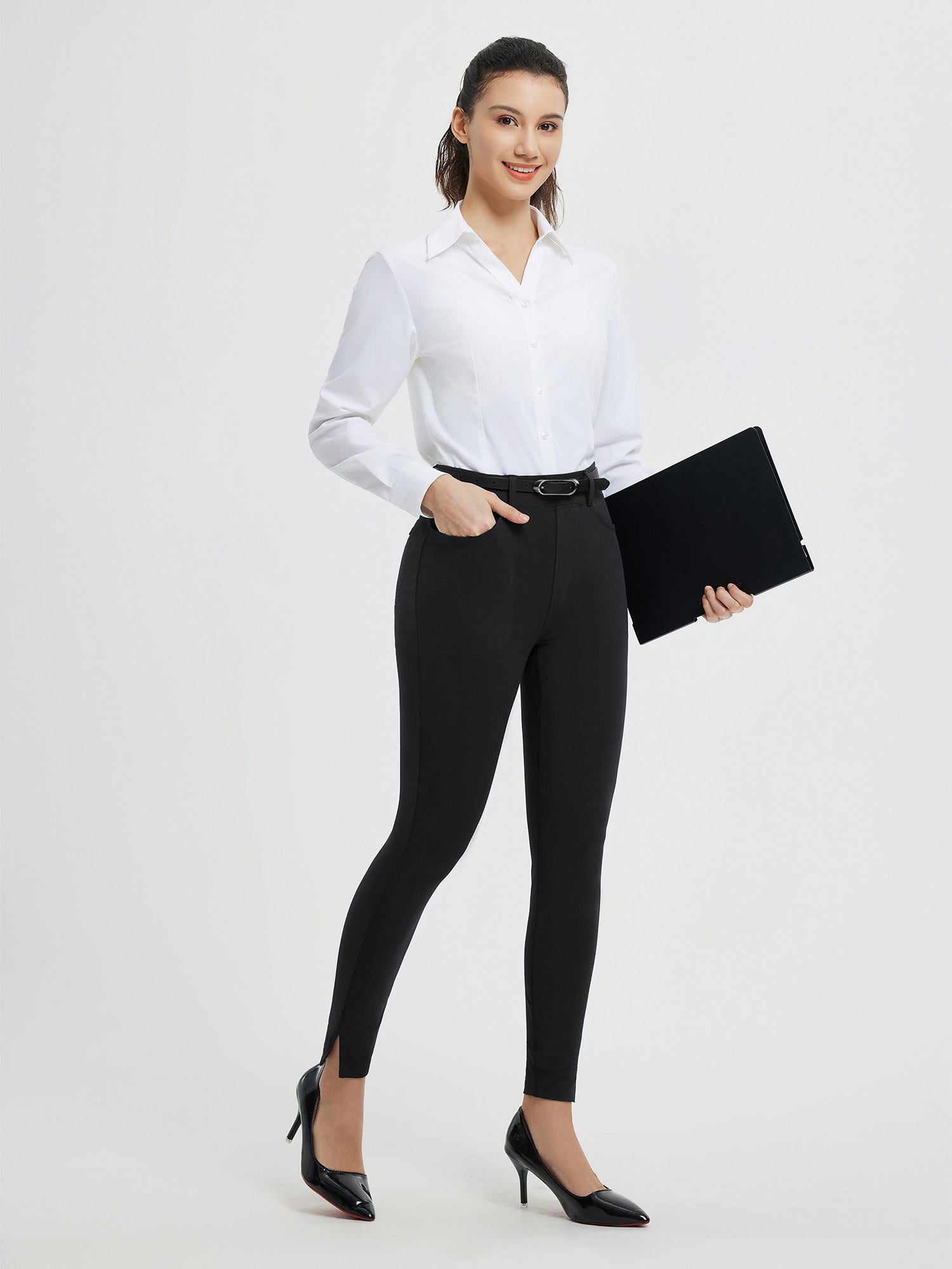 High-Waisted Yoga Pants | Office-Ready with Pockets