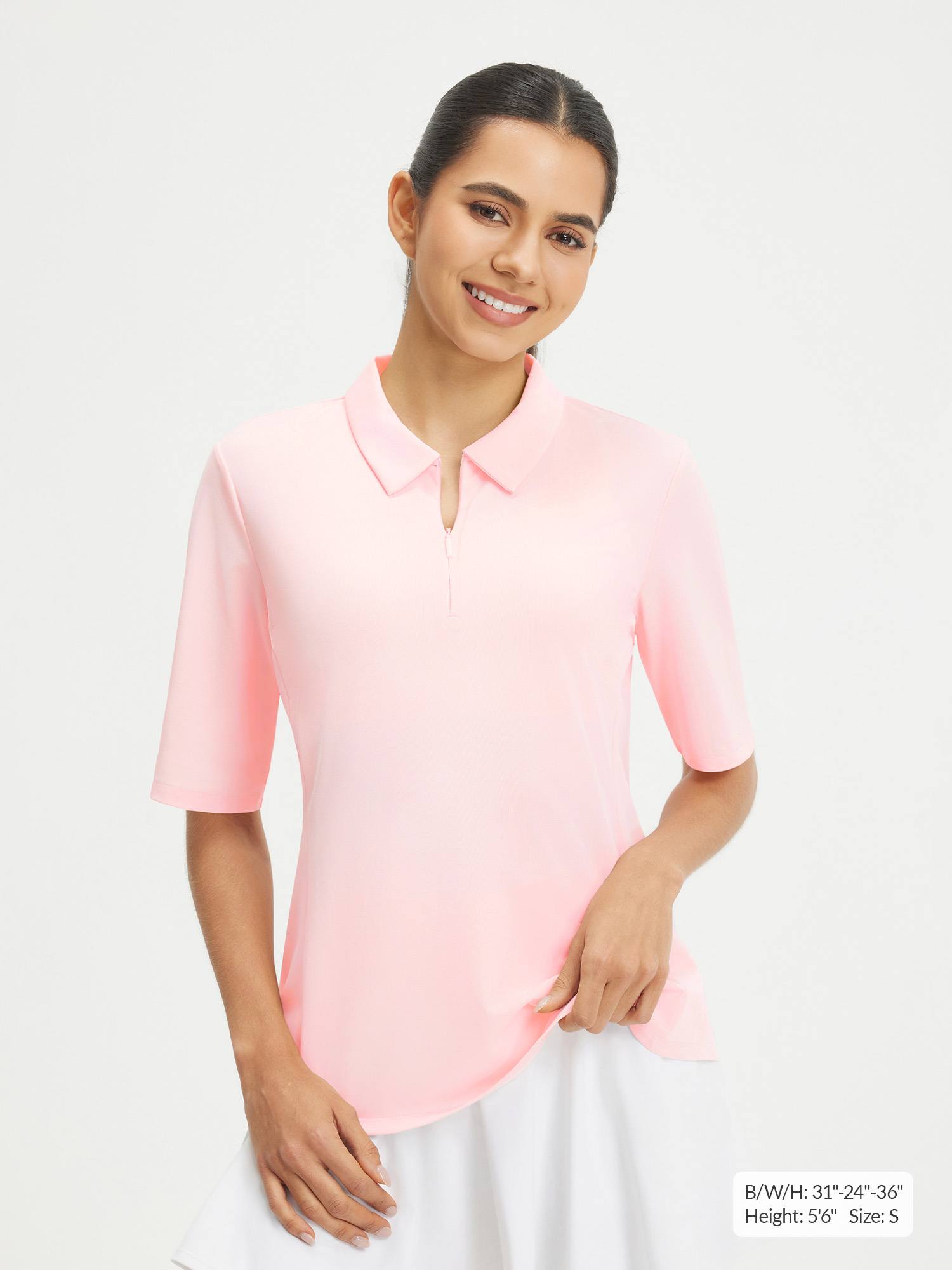 UPF 50+ Half Sleeve Polo Shirt | Golf Skorts for Women - Baleaf