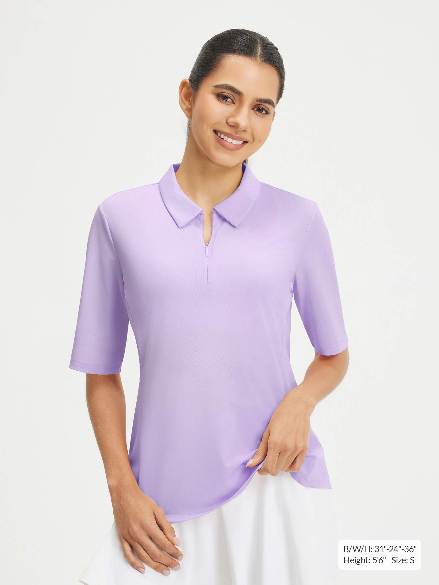 UPF 50+ Half Sleeve Polo Shirt | Golf Skorts for Women - Baleaf