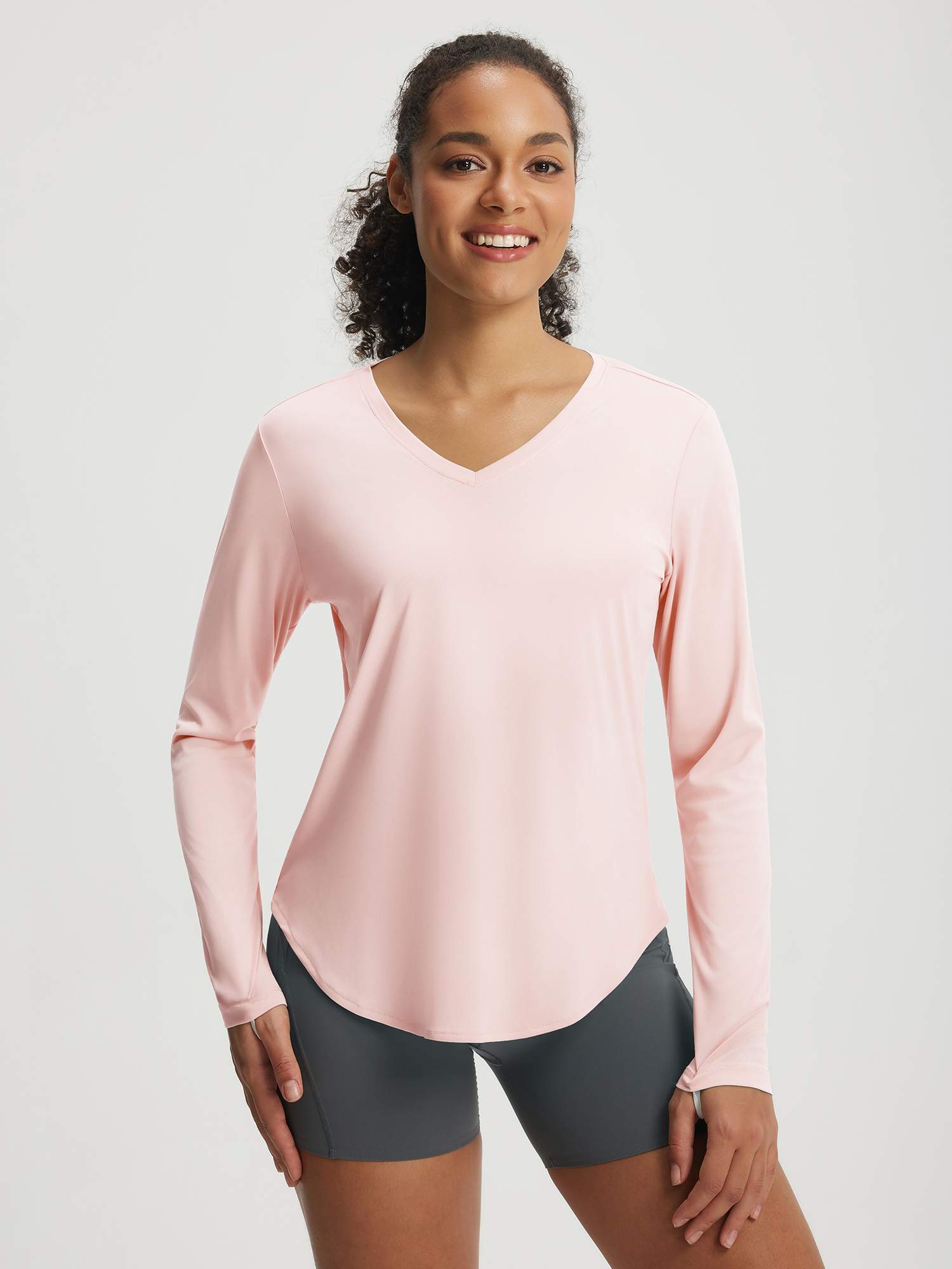 Baleaf UPF 50+ V Neck Long-Sleeve Shirt