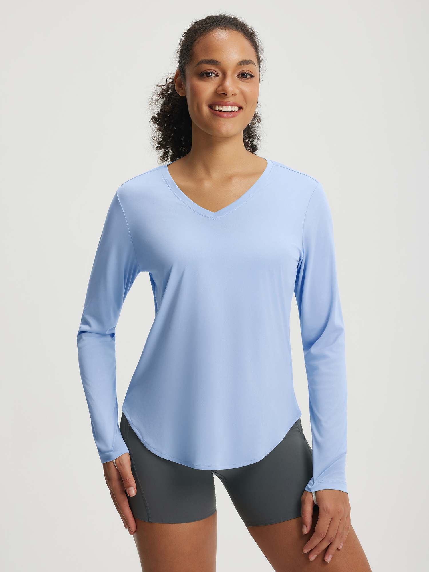 Baleaf UPF 50+ V Neck Long-Sleeve Shirt