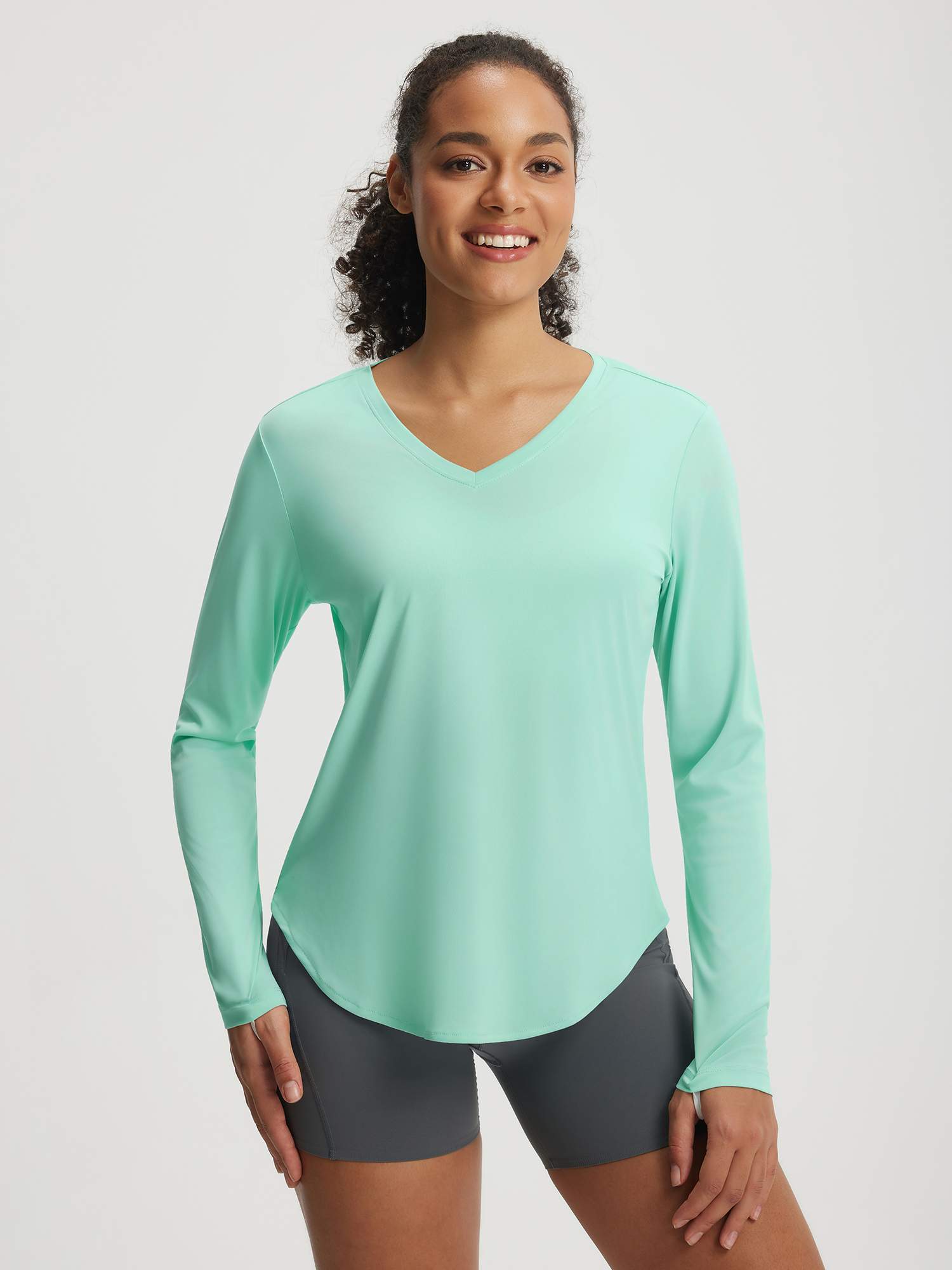 Baleaf UPF 50+ V Neck Long-Sleeve Shirt