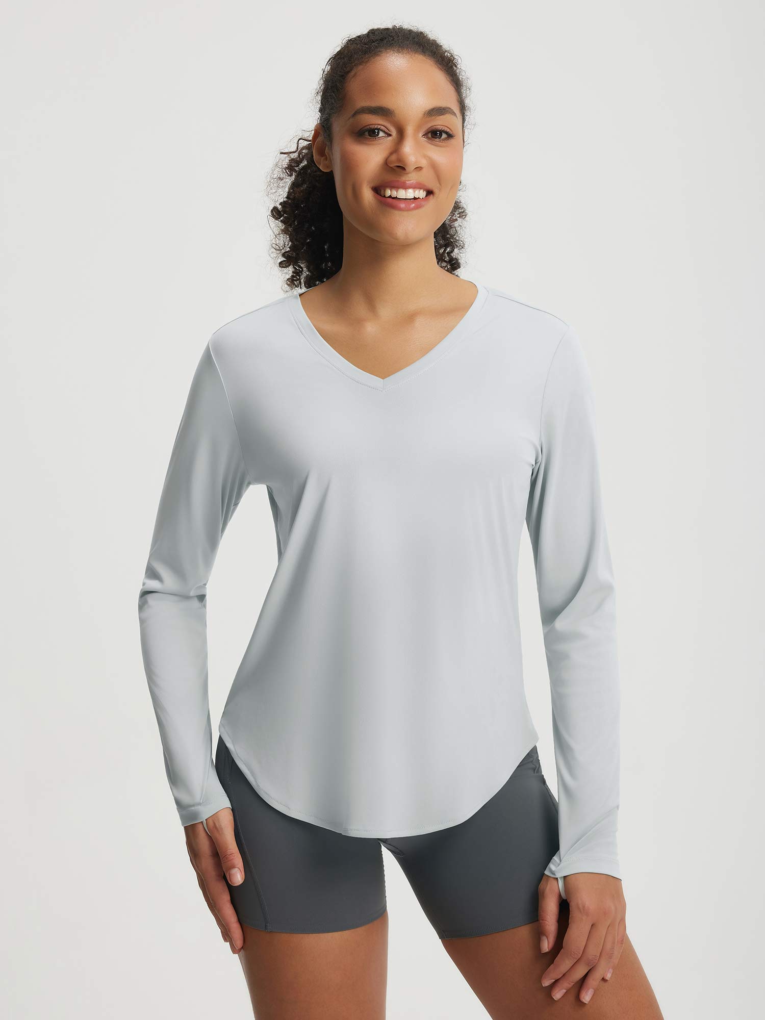 Baleaf UPF 50+ V Neck Long-Sleeve Shirt