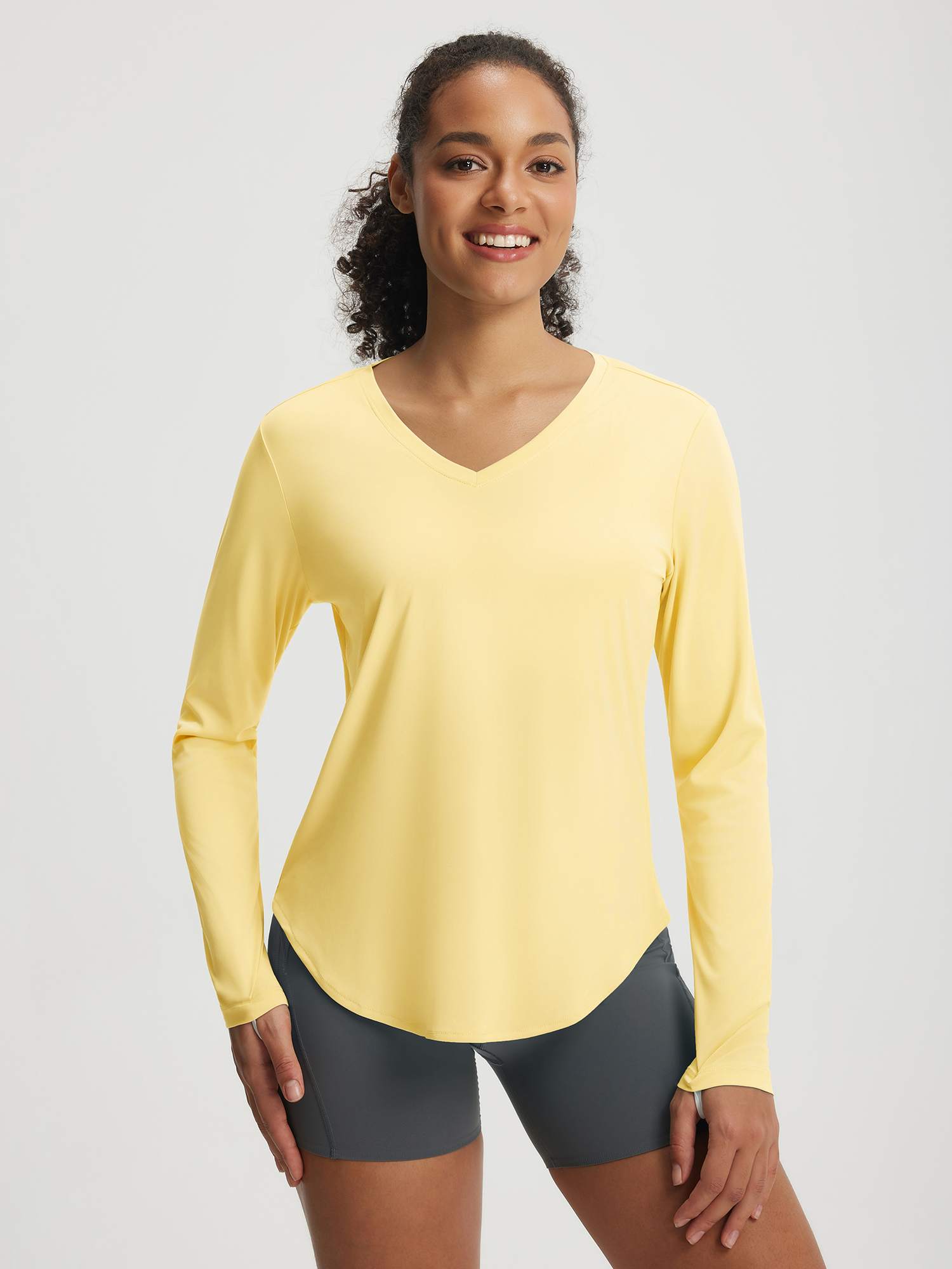 Baleaf UPF 50+ V Neck Long-Sleeve Shirt