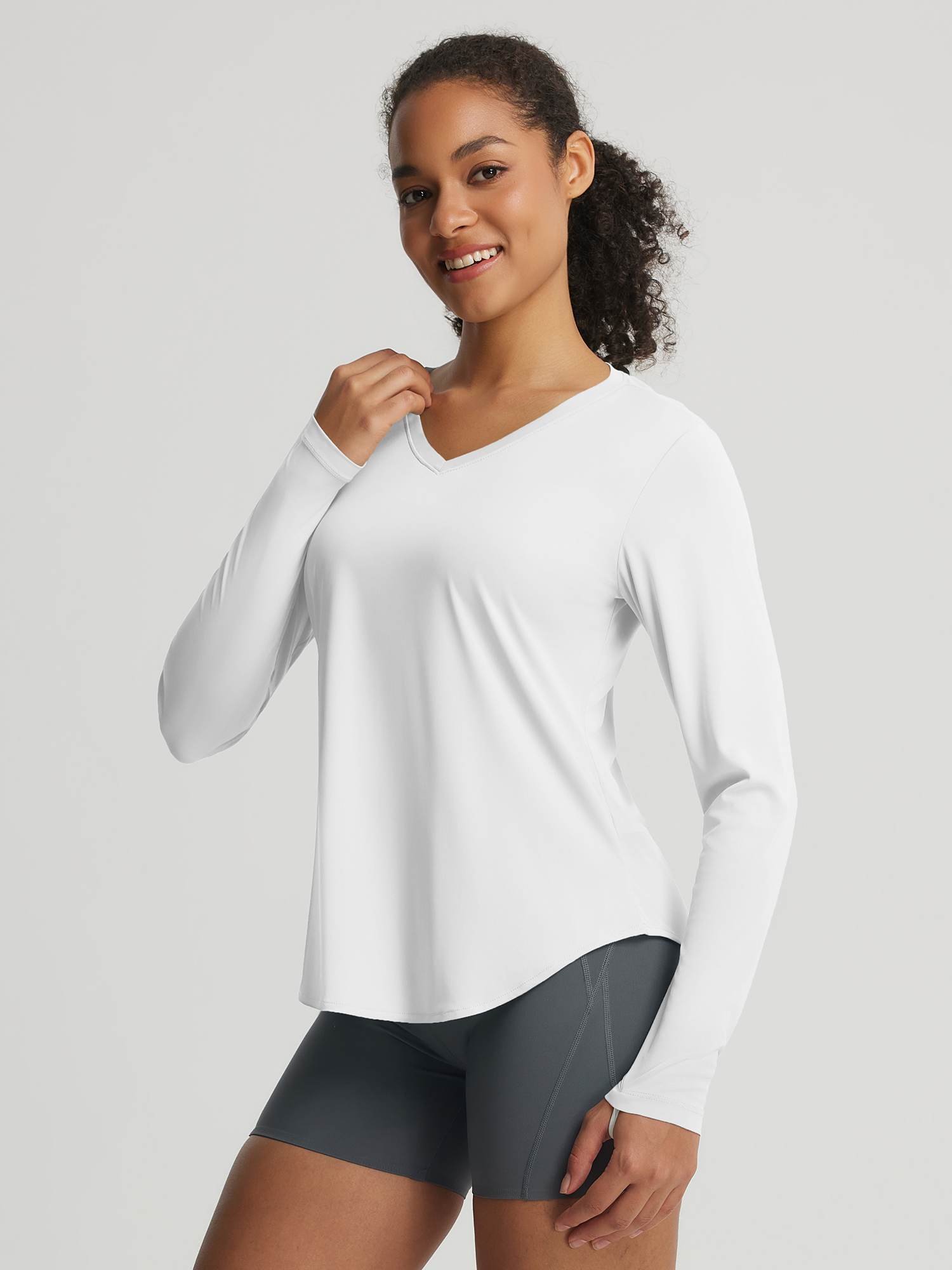 Baleaf UPF 50+ V Neck Long-Sleeve Shirt
