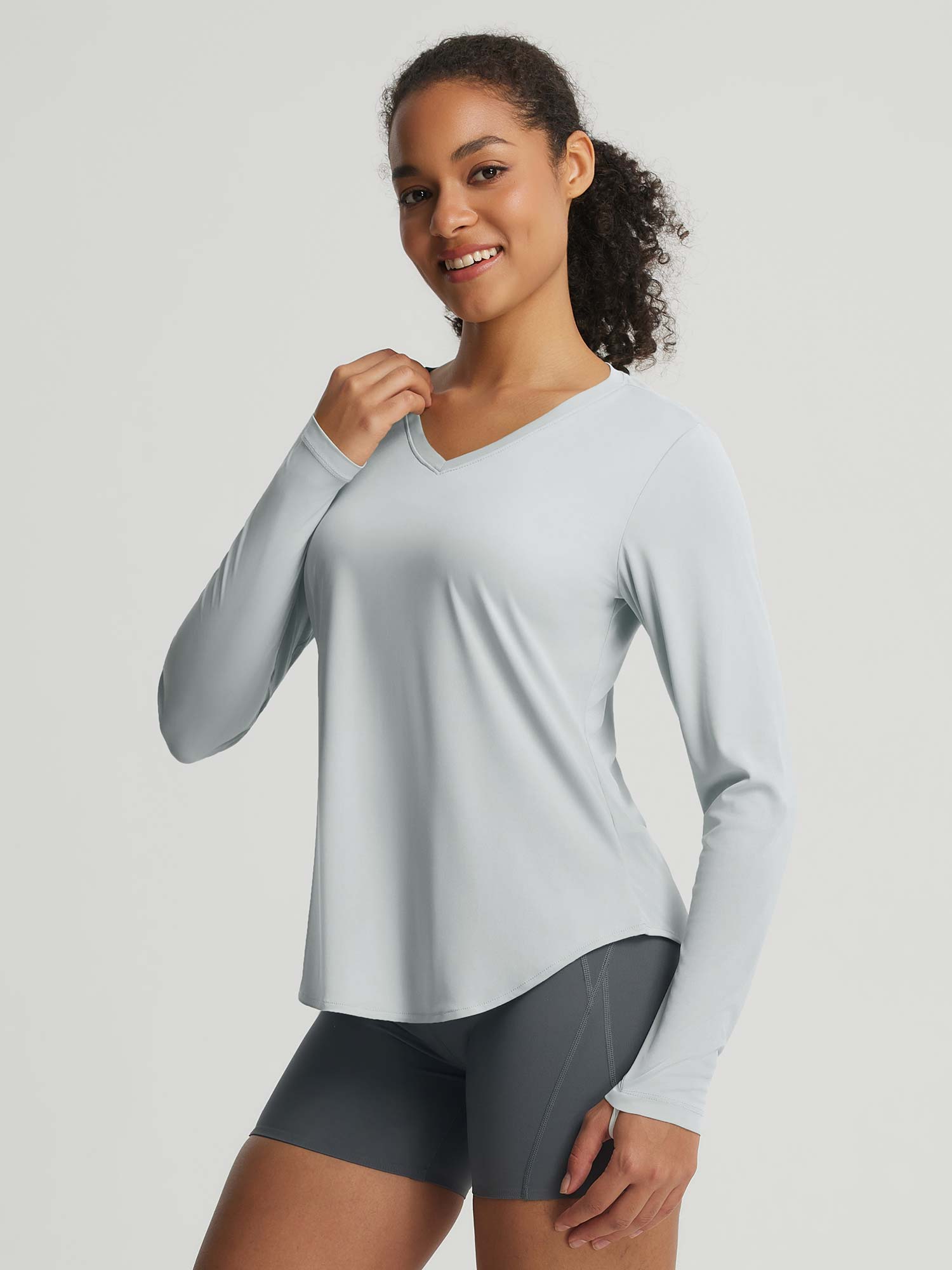 Baleaf UPF 50+ V Neck Long-Sleeve Shirt