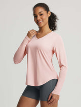 Baleaf UPF 50+ V Neck Long-Sleeve Shirt