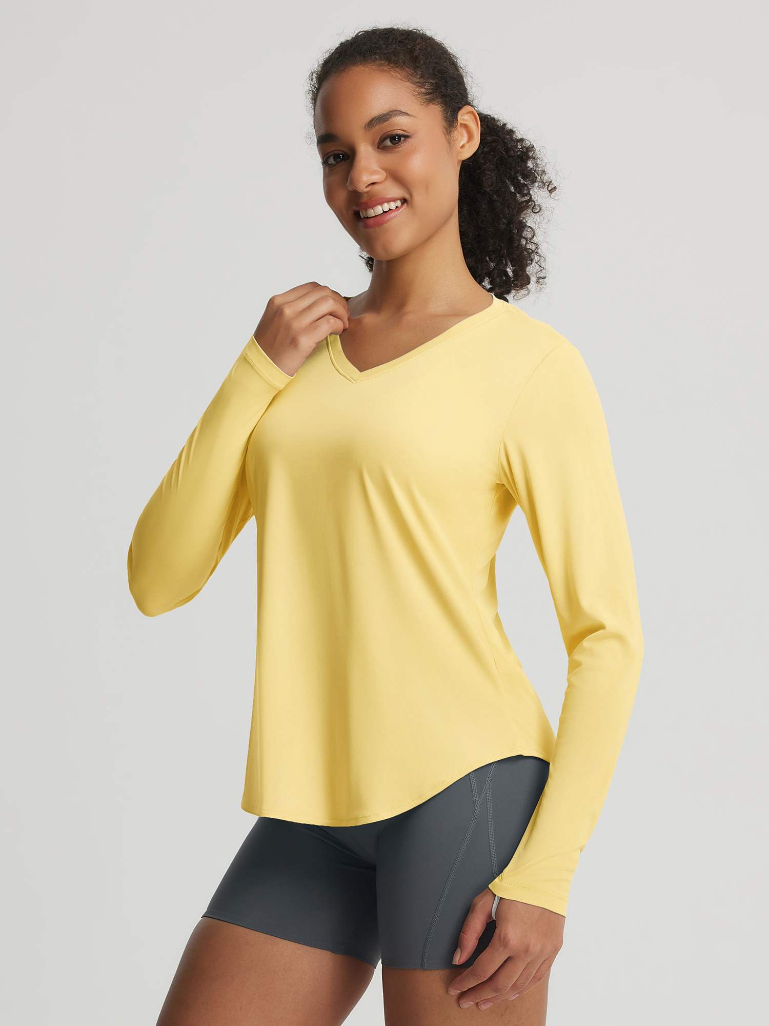 Baleaf UPF 50+ V Neck Long-Sleeve Shirt