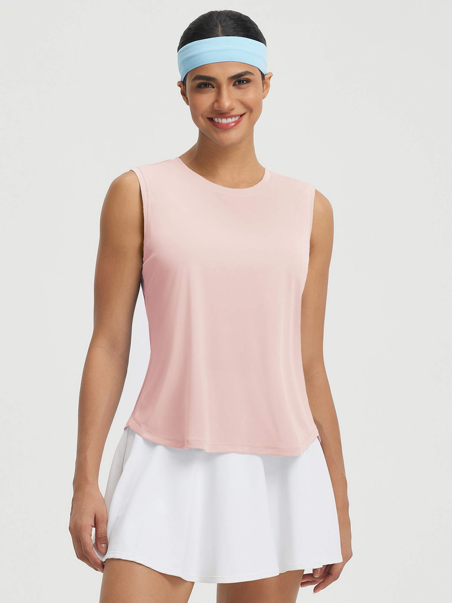 UPF50+ High Neck Workout Tank Top