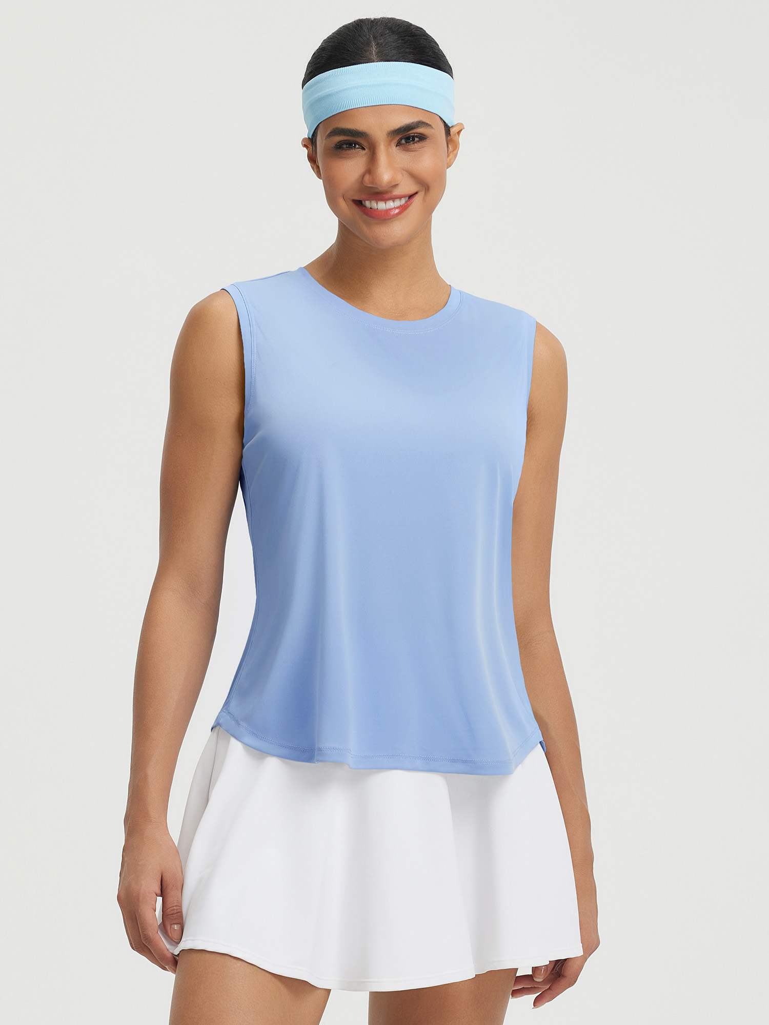 UPF50+ High Neck Workout Tank Top