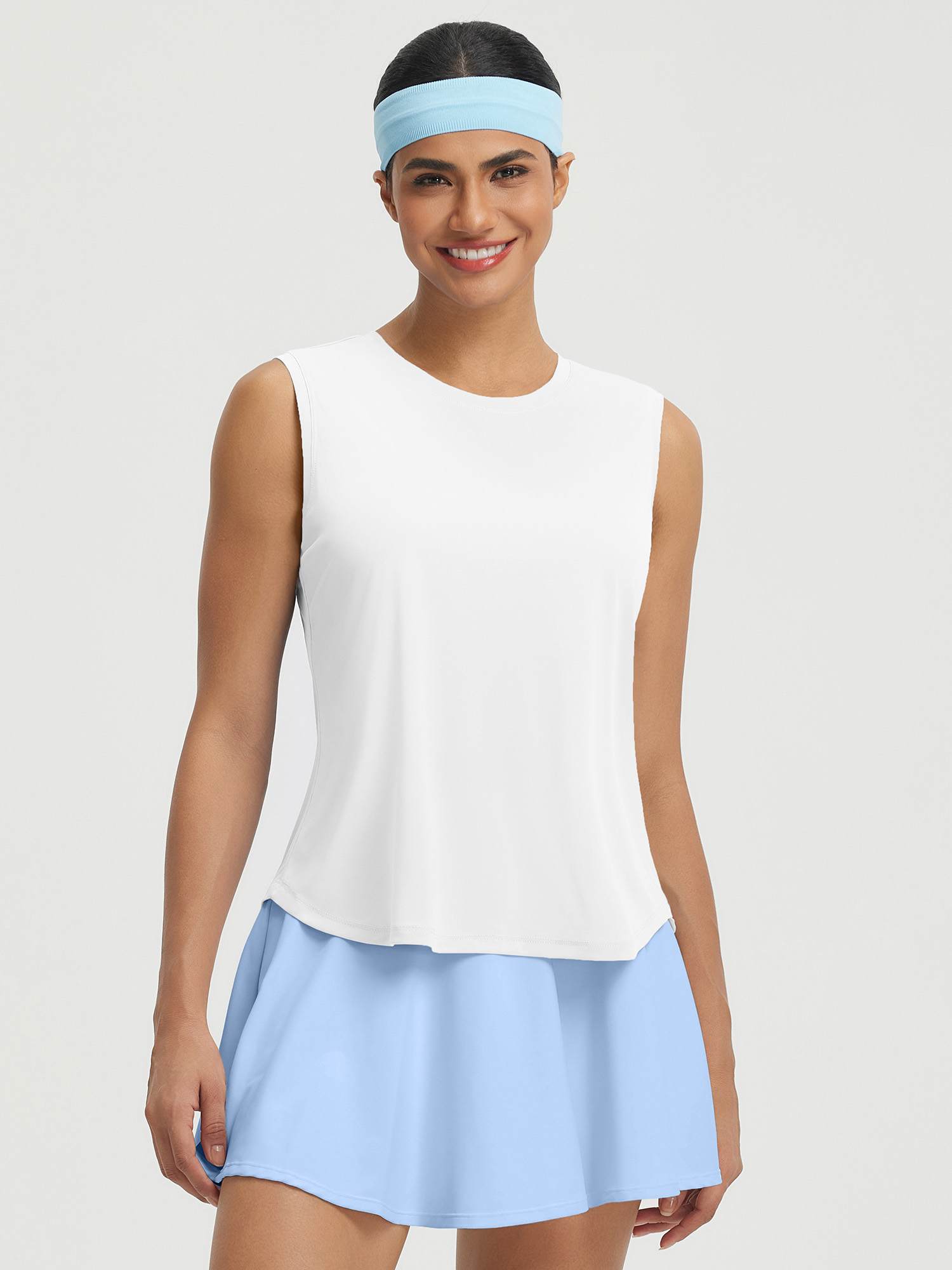 UPF50+ High Neck Workout Tank Top