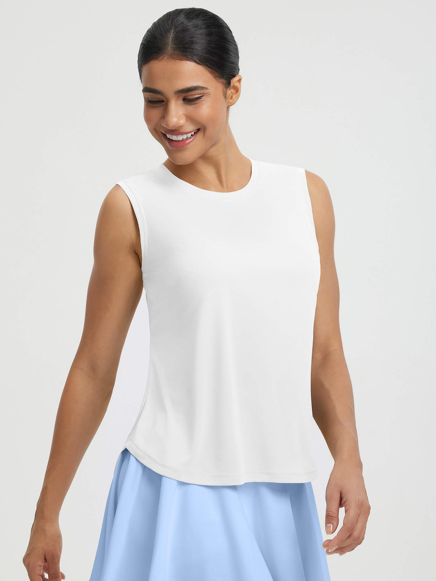 UPF50+ High Neck Workout Tank Top