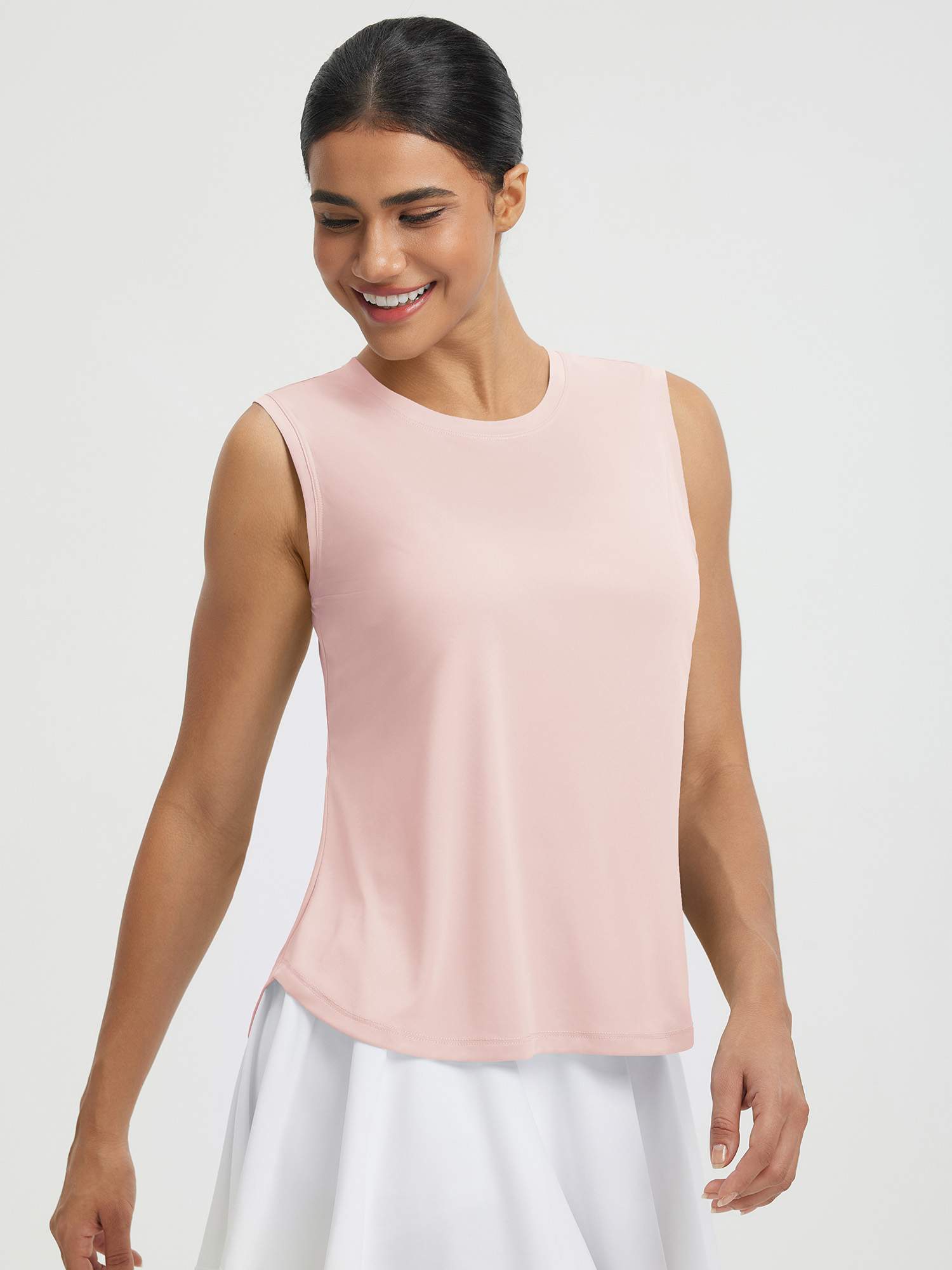 UPF50+ High Neck Workout Tank Top