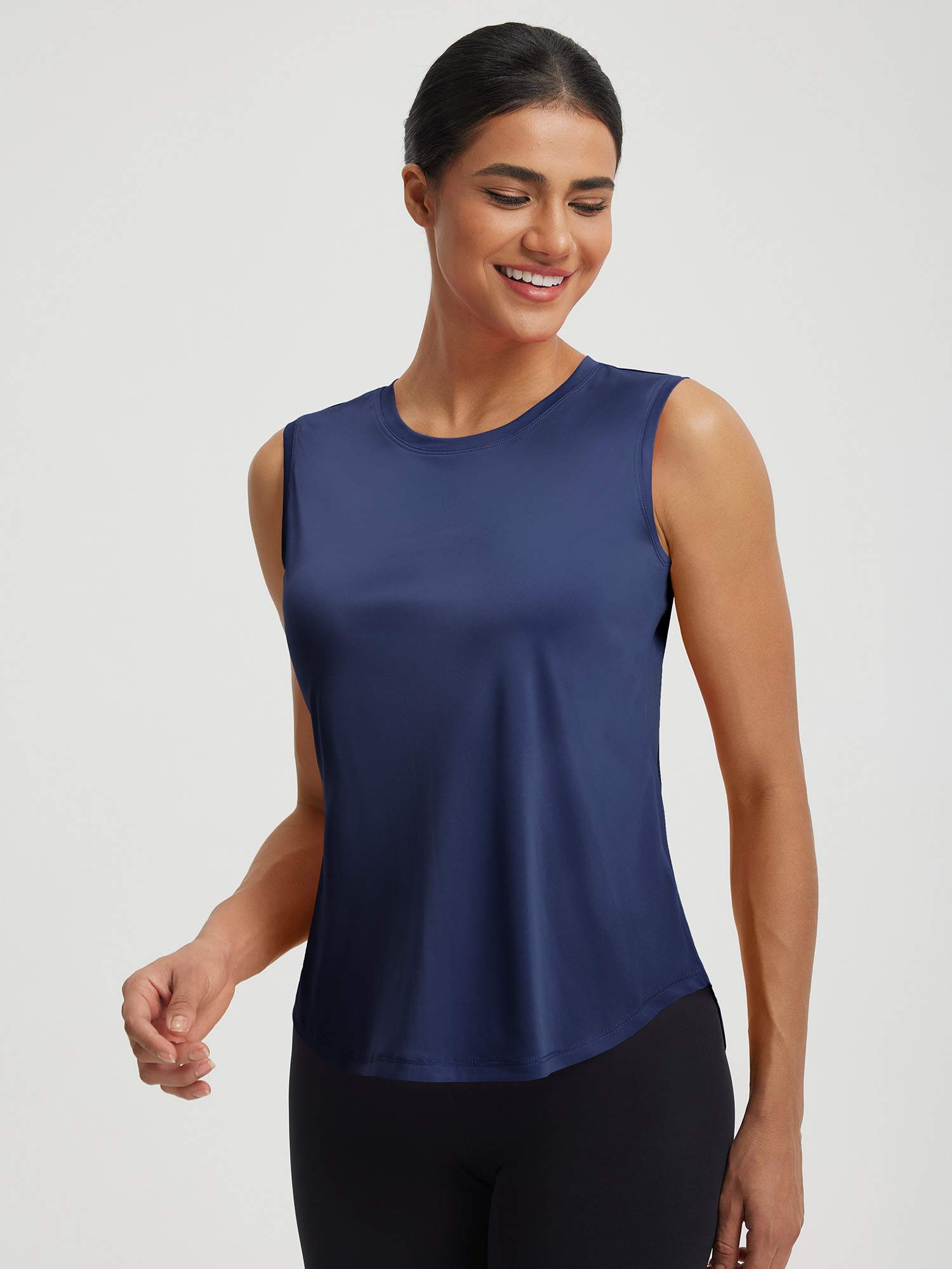 UPF50+ High Neck Workout Tank Top