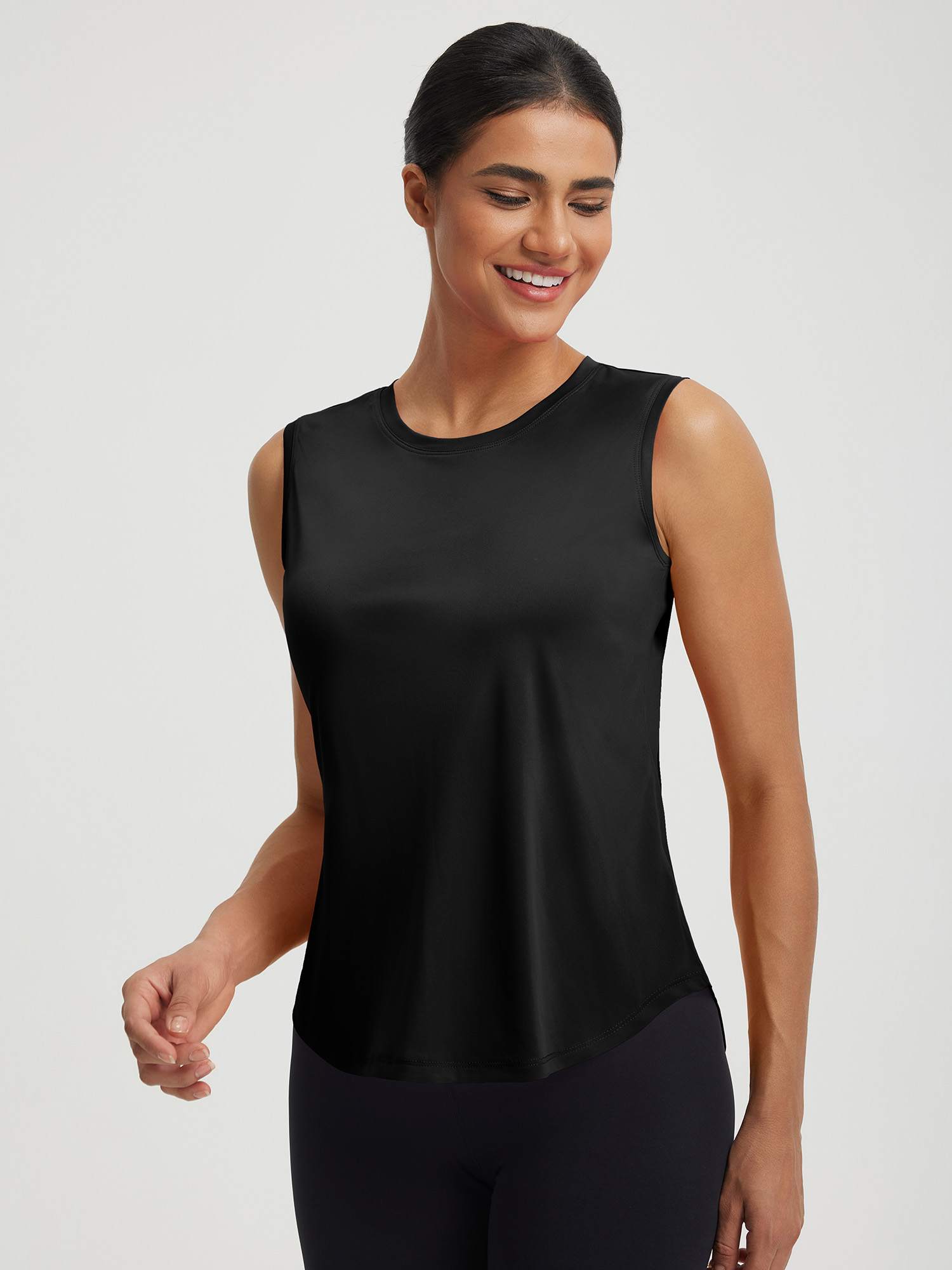 UPF50+ High Neck Workout Tank Top