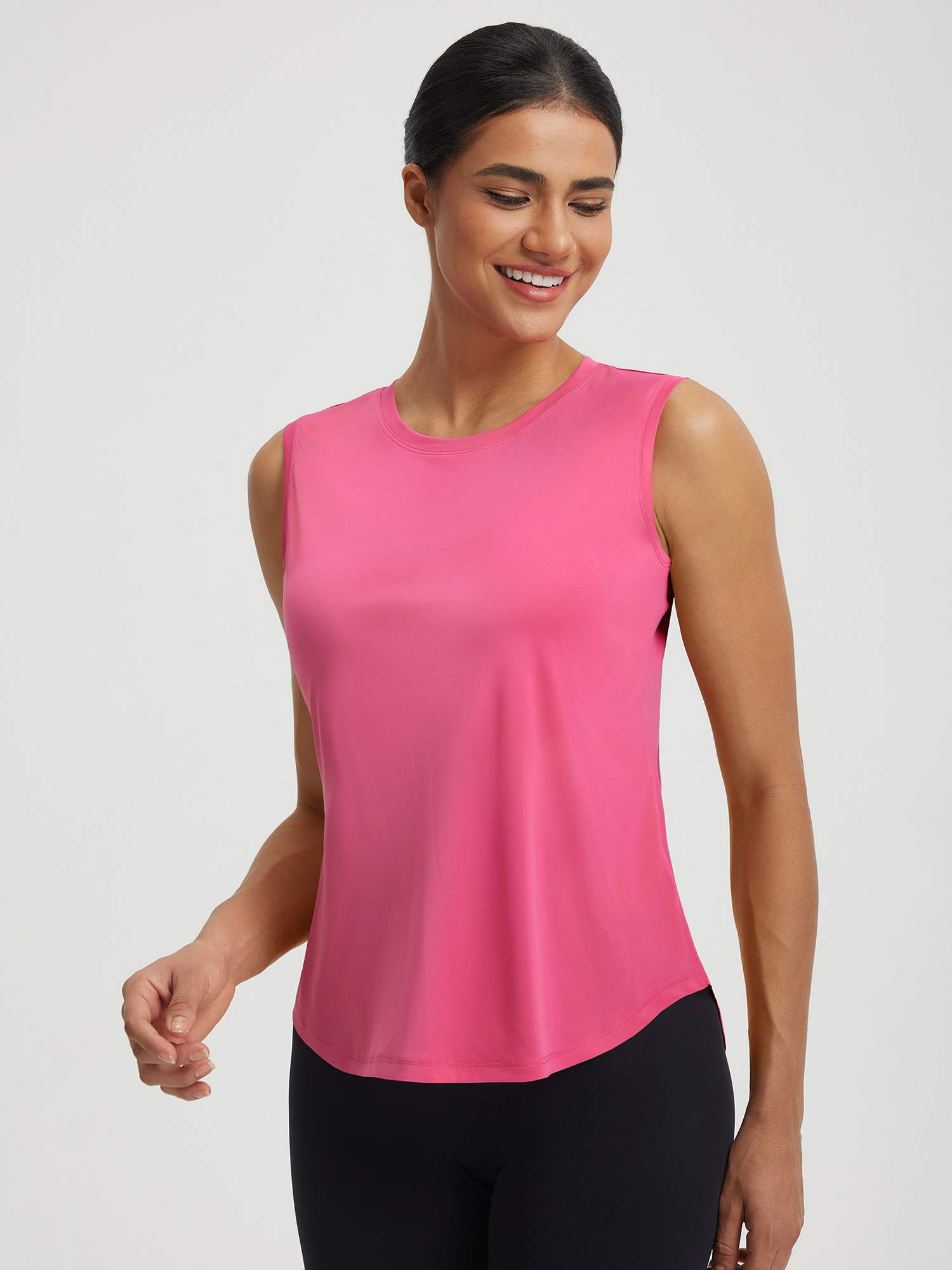 UPF50+ High Neck Workout Tank Top