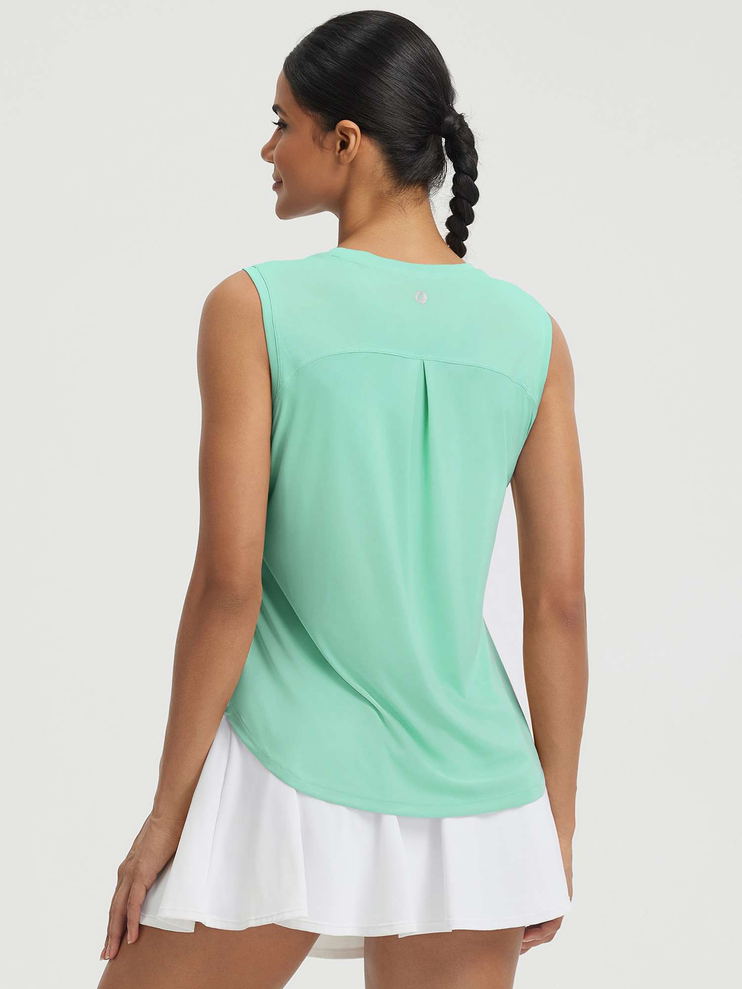 UPF50+ High Neck Workout Tank Top