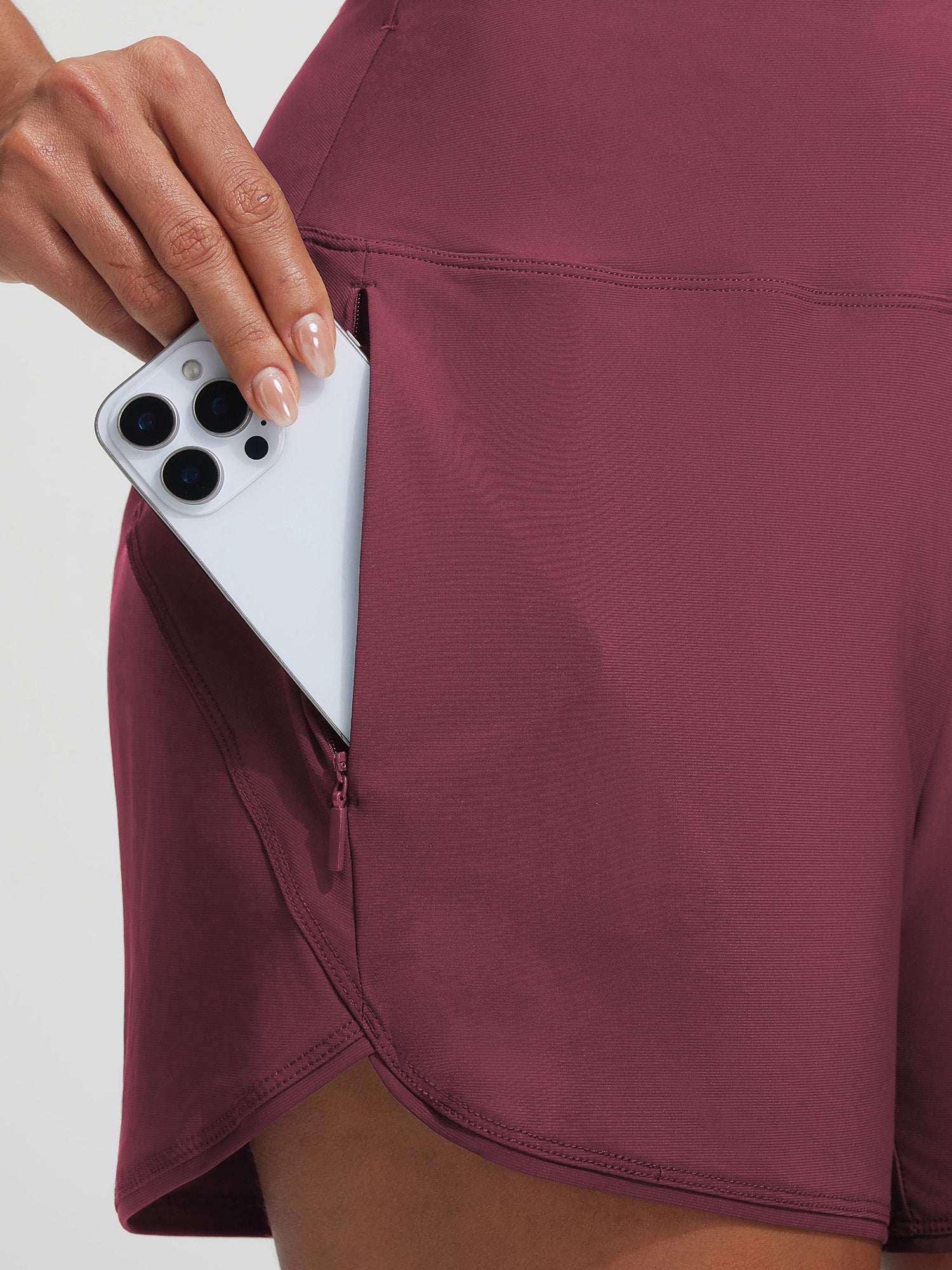 Baleaf UPF 50+ High-Rise Zipper Pockets Board Short 7''