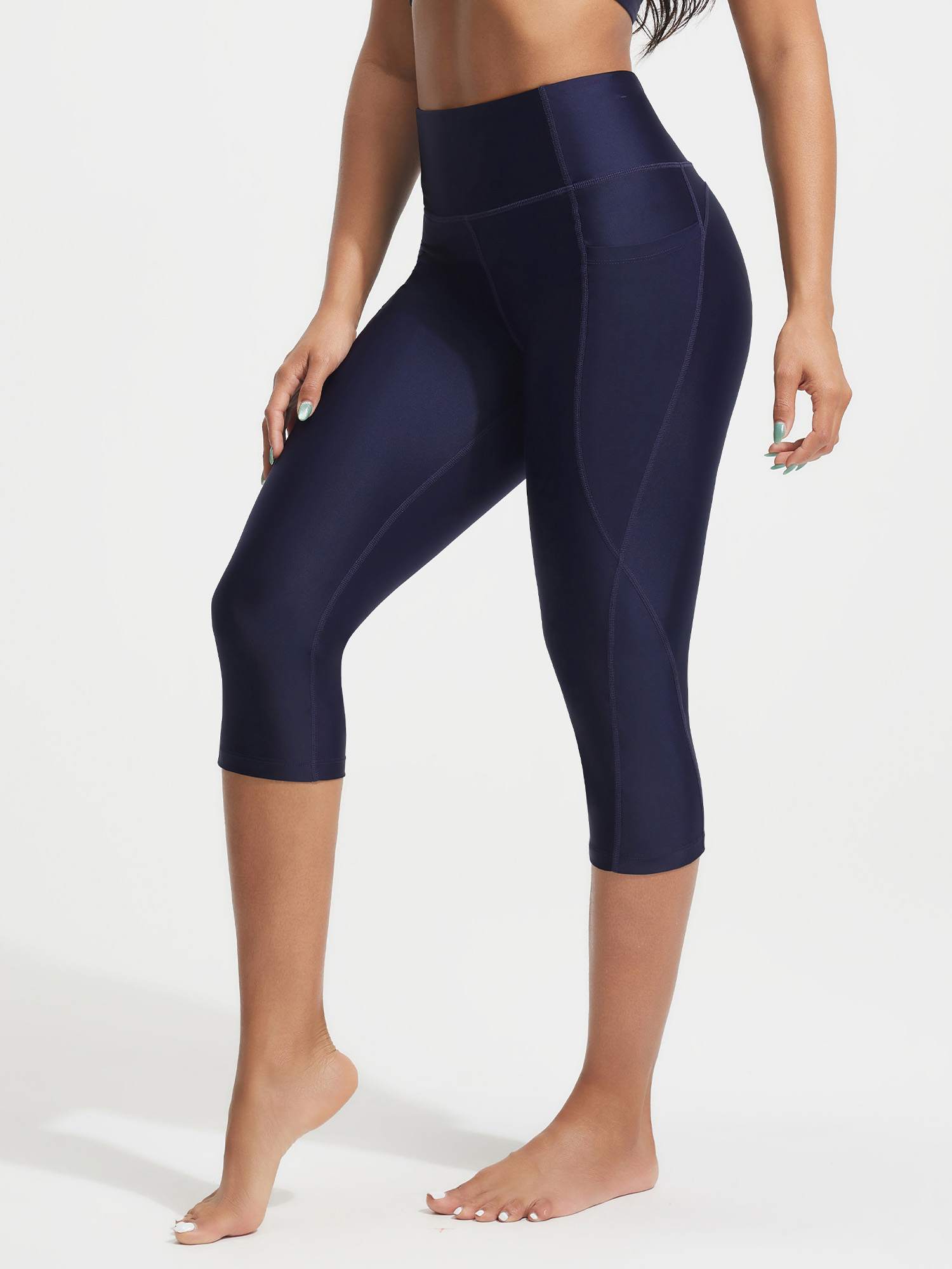 UPF50+ 18" High Rise Swim Capris