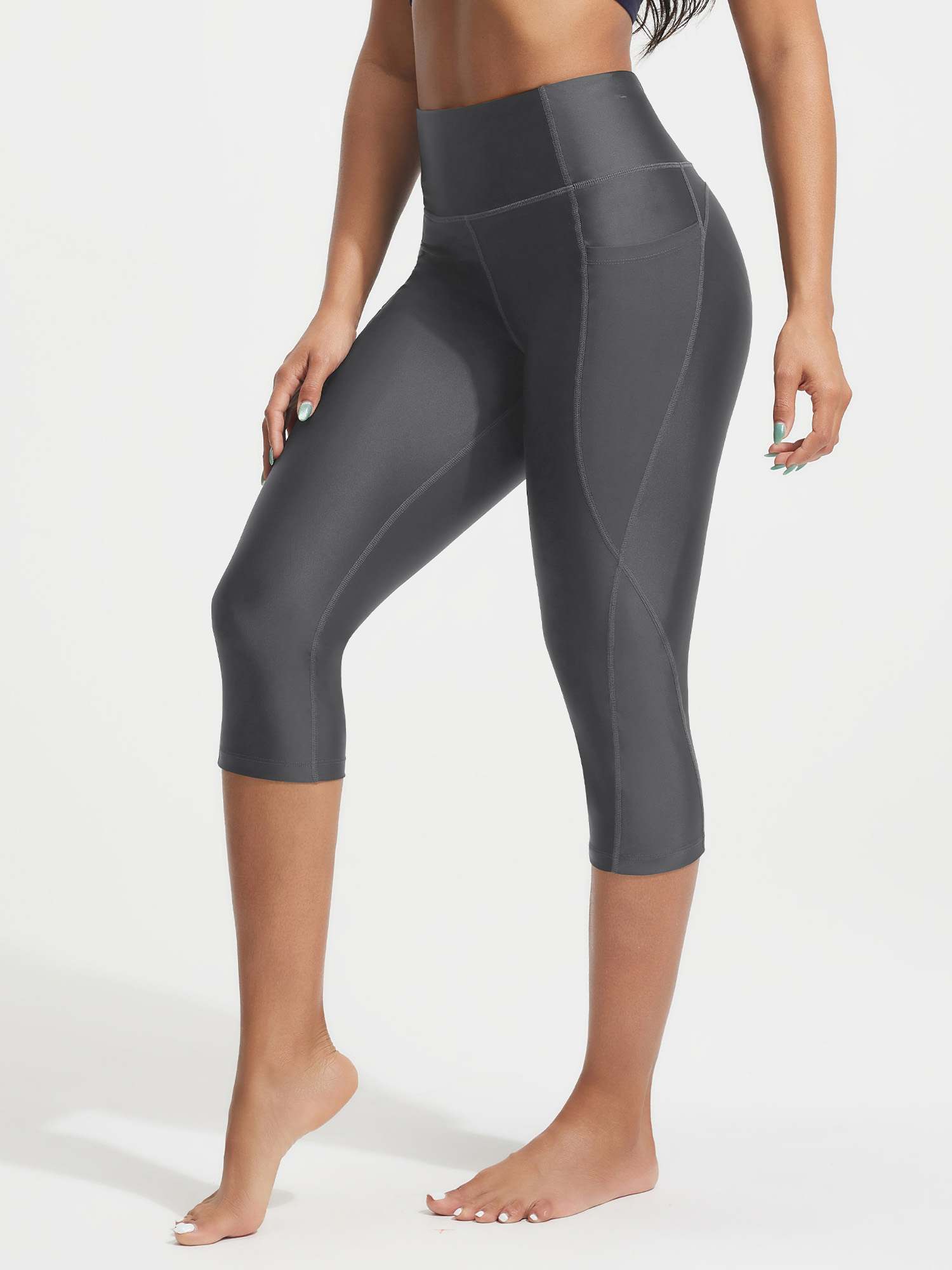 UPF50+ 18" High Rise Swim Capris