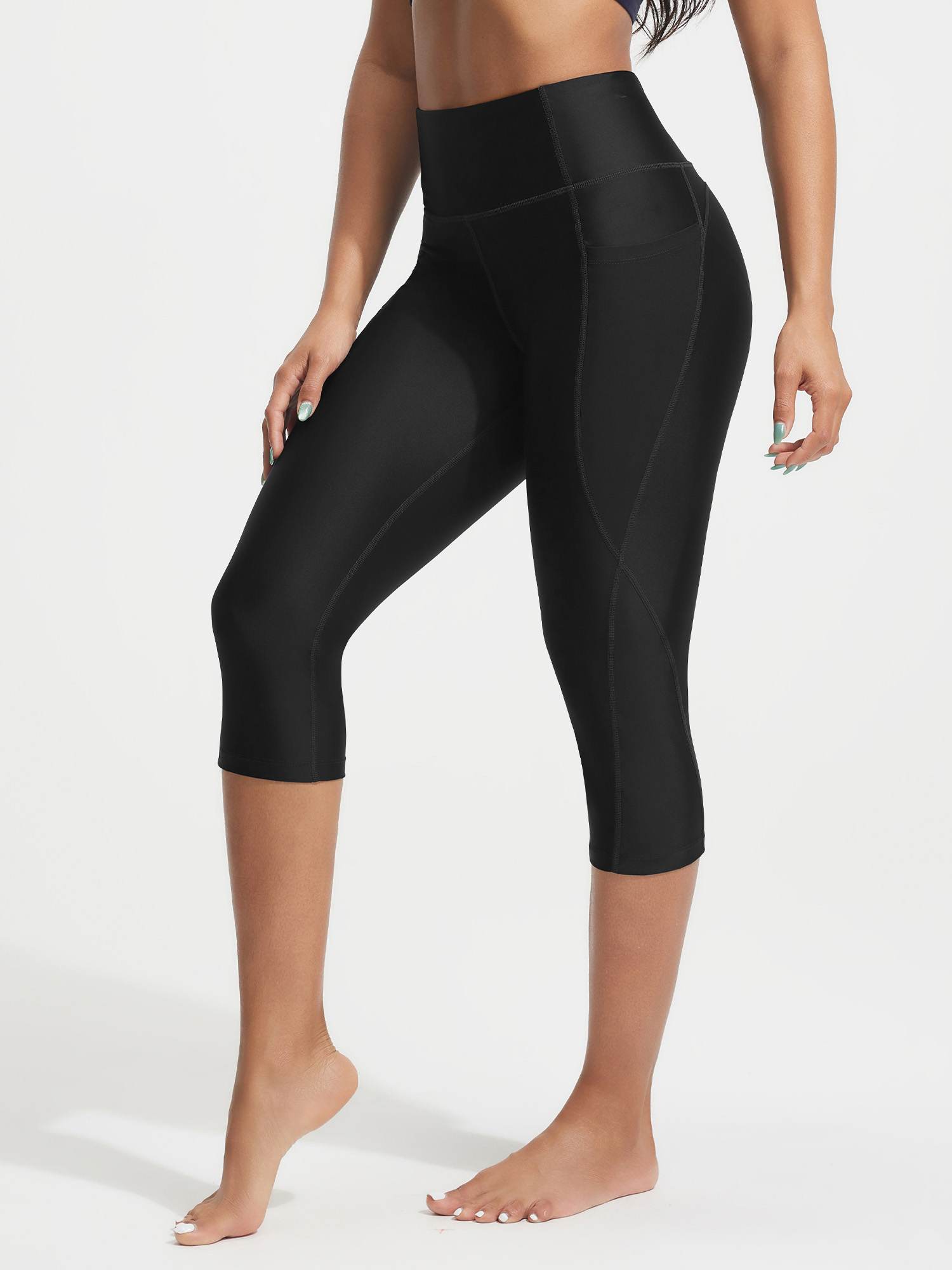 UPF50+ 18" High Rise Swim Capris