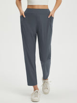 25" Ankle Length Pull On Travel Pants (Petite)